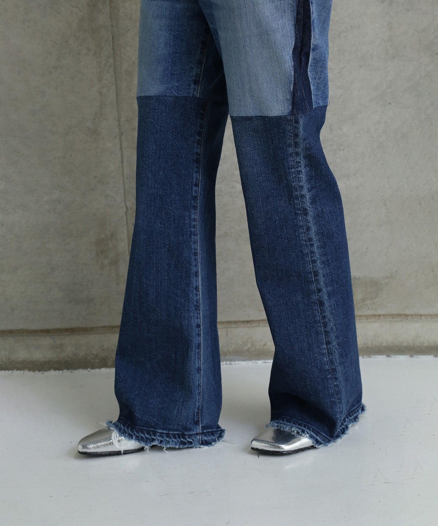 AUTHEN/CIRCULAR DENIM FLARE LEG REBUILD