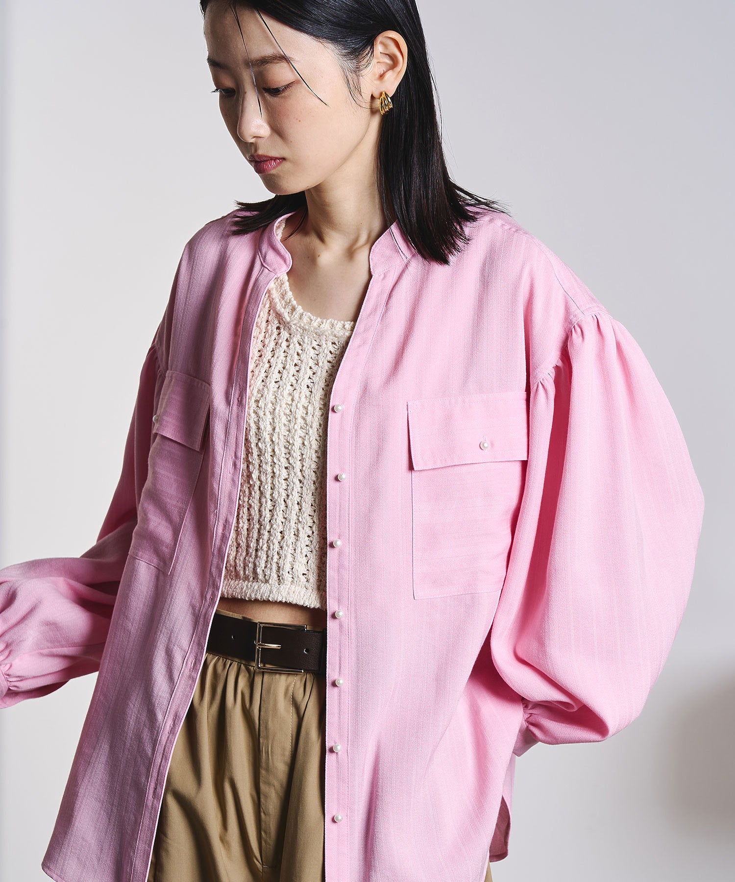 GENE HEAVENS/COTTON PEARL BUTTON SHIRT