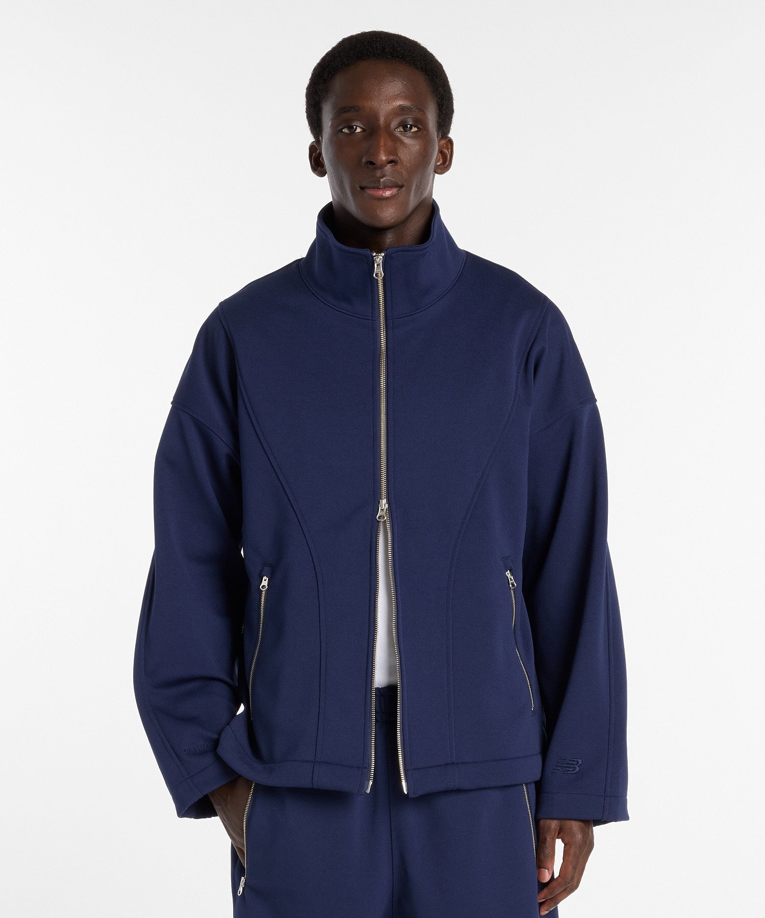 NEW BALANCE/ニューバランス/NB Grey vintage track jacket MJ61P8K3