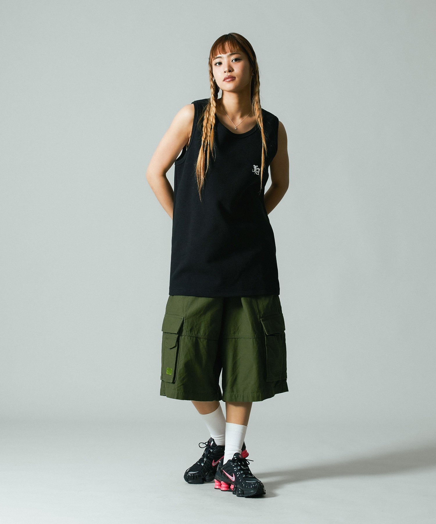 OLD ENGLISH WAFFLE TANK TOP