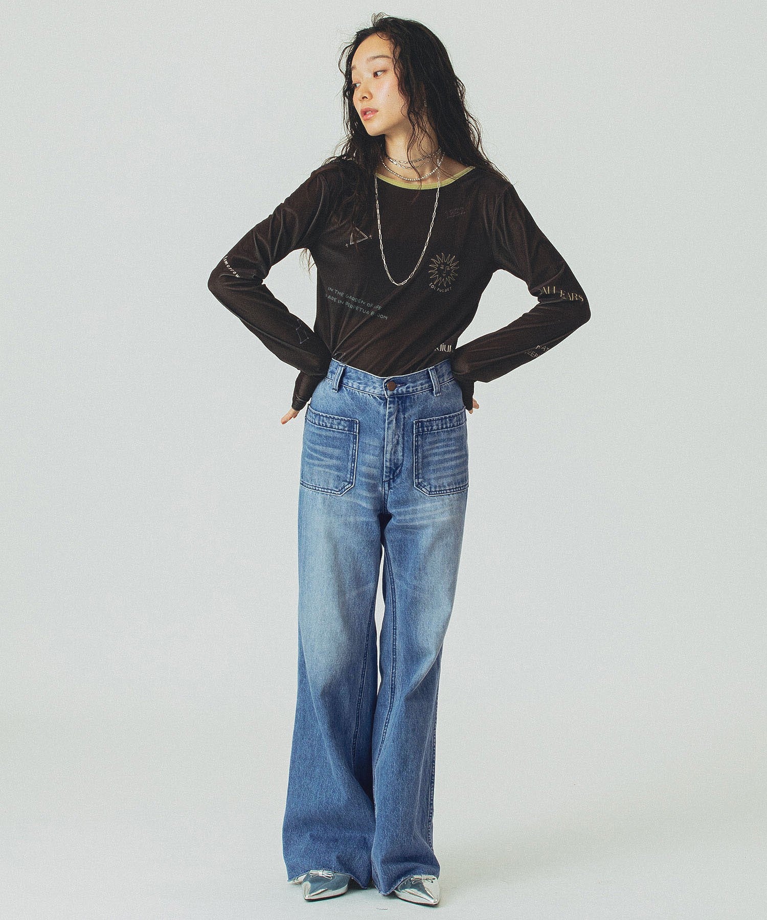 model:161cm 着用サイズ:S