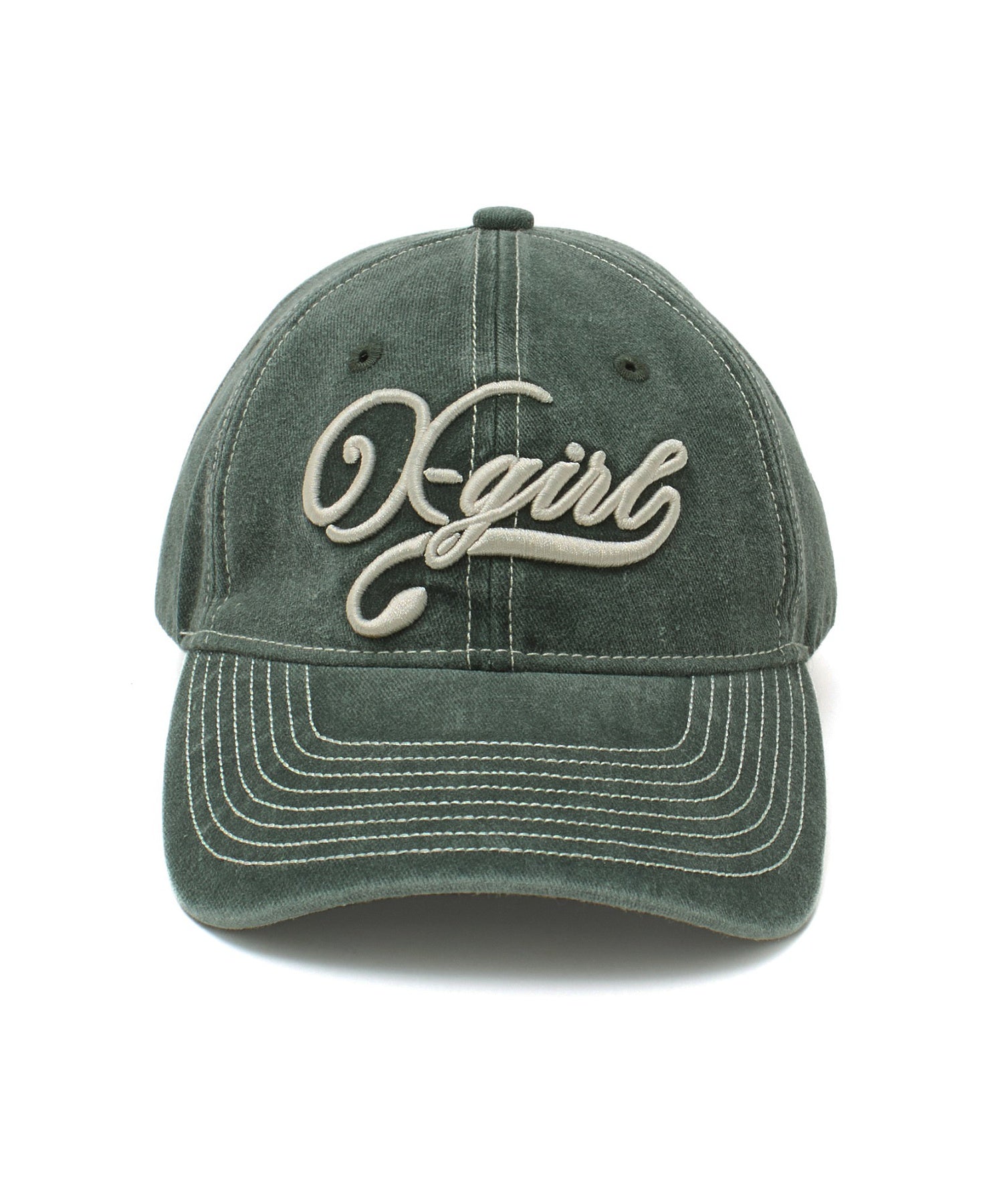 BICOLOR STITCH FADED 6PANEL CAP