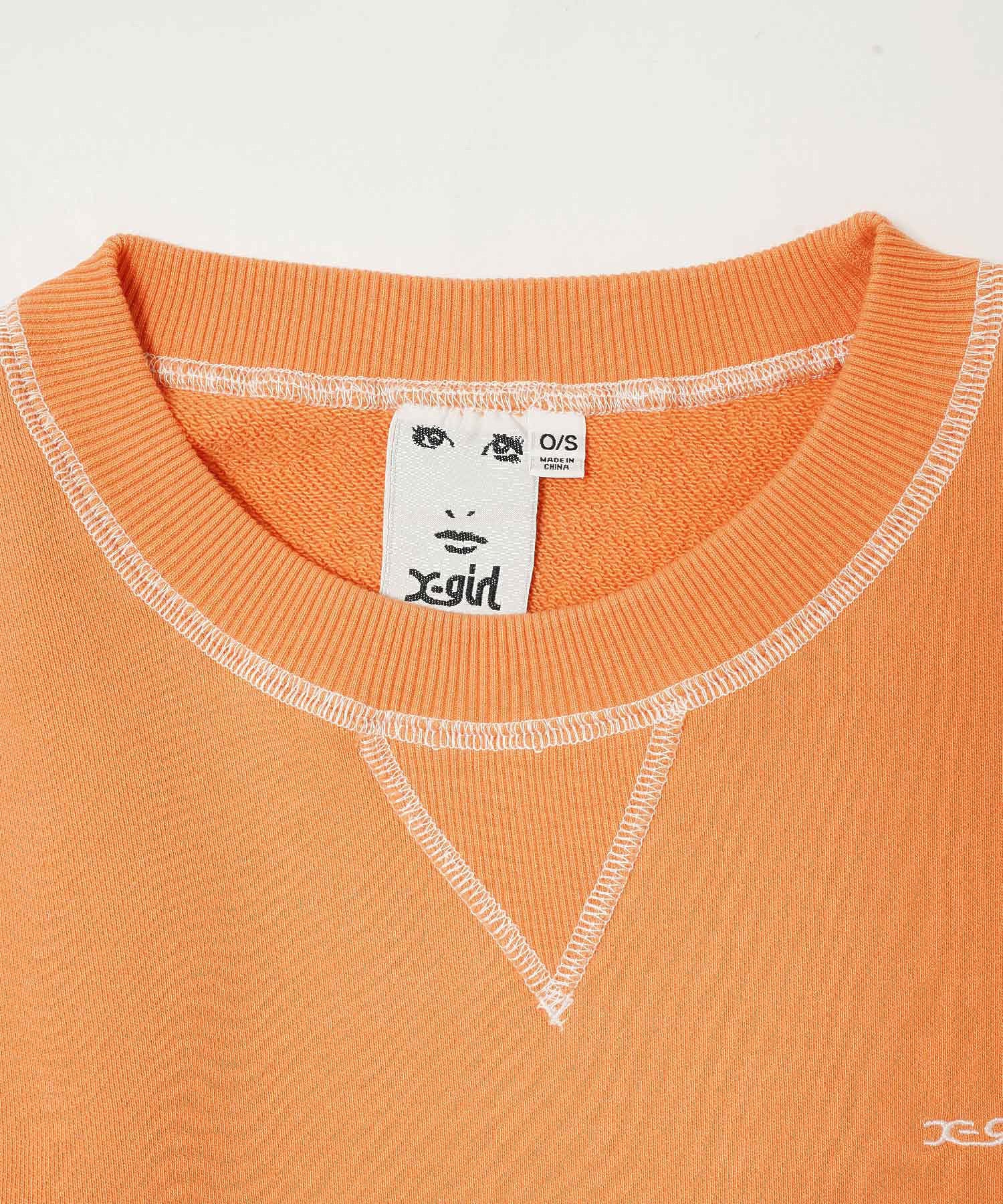 CROPPED SWEAT VEST X-girl