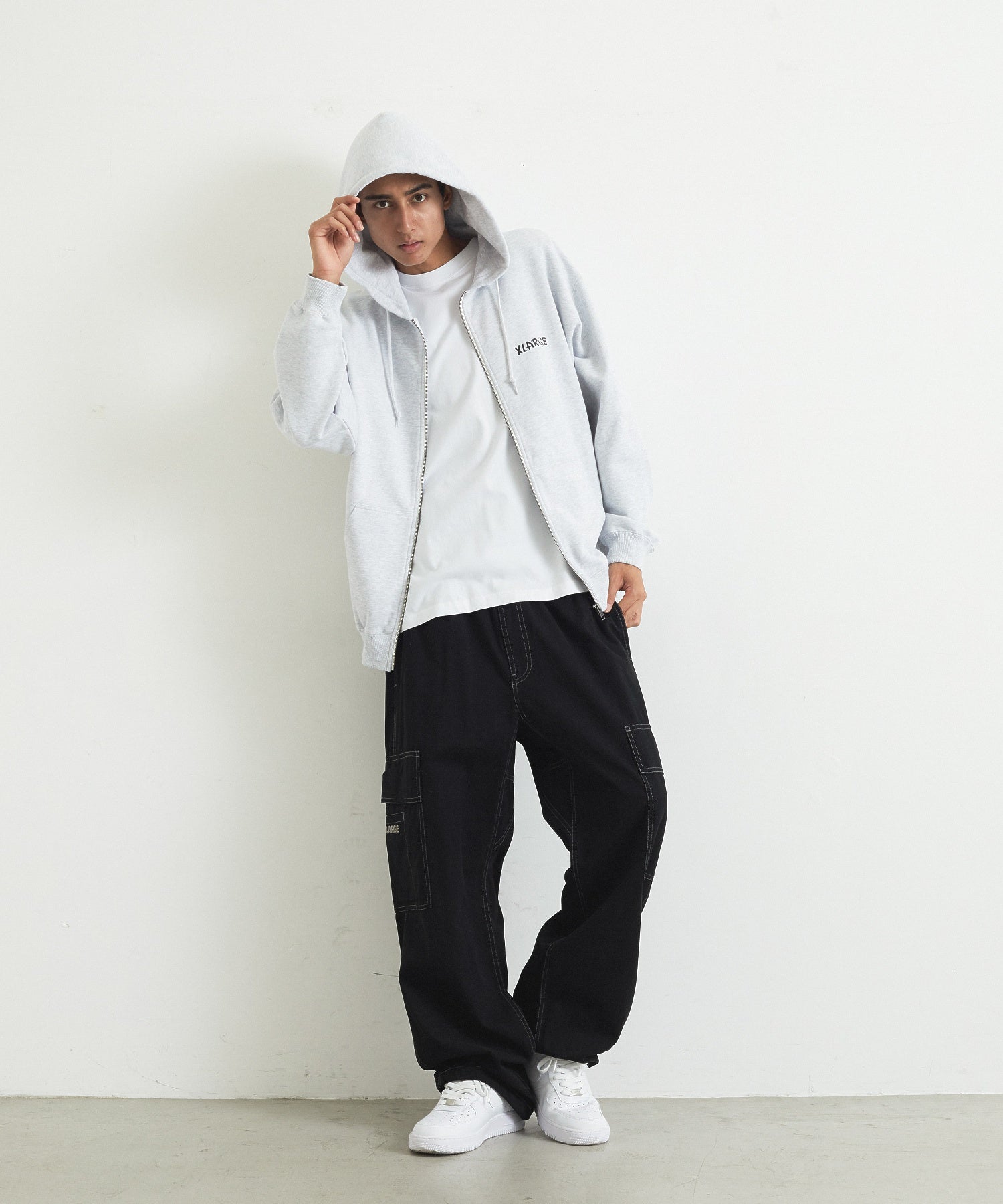 DRAWING OG ZIP HOODED SWEATSHIRT