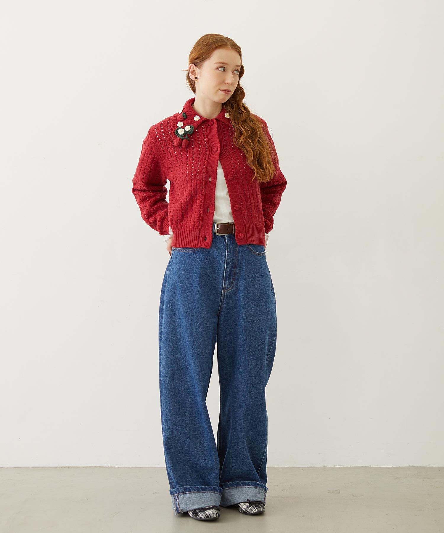 STRAWBERRY KNIT CARDIGAN