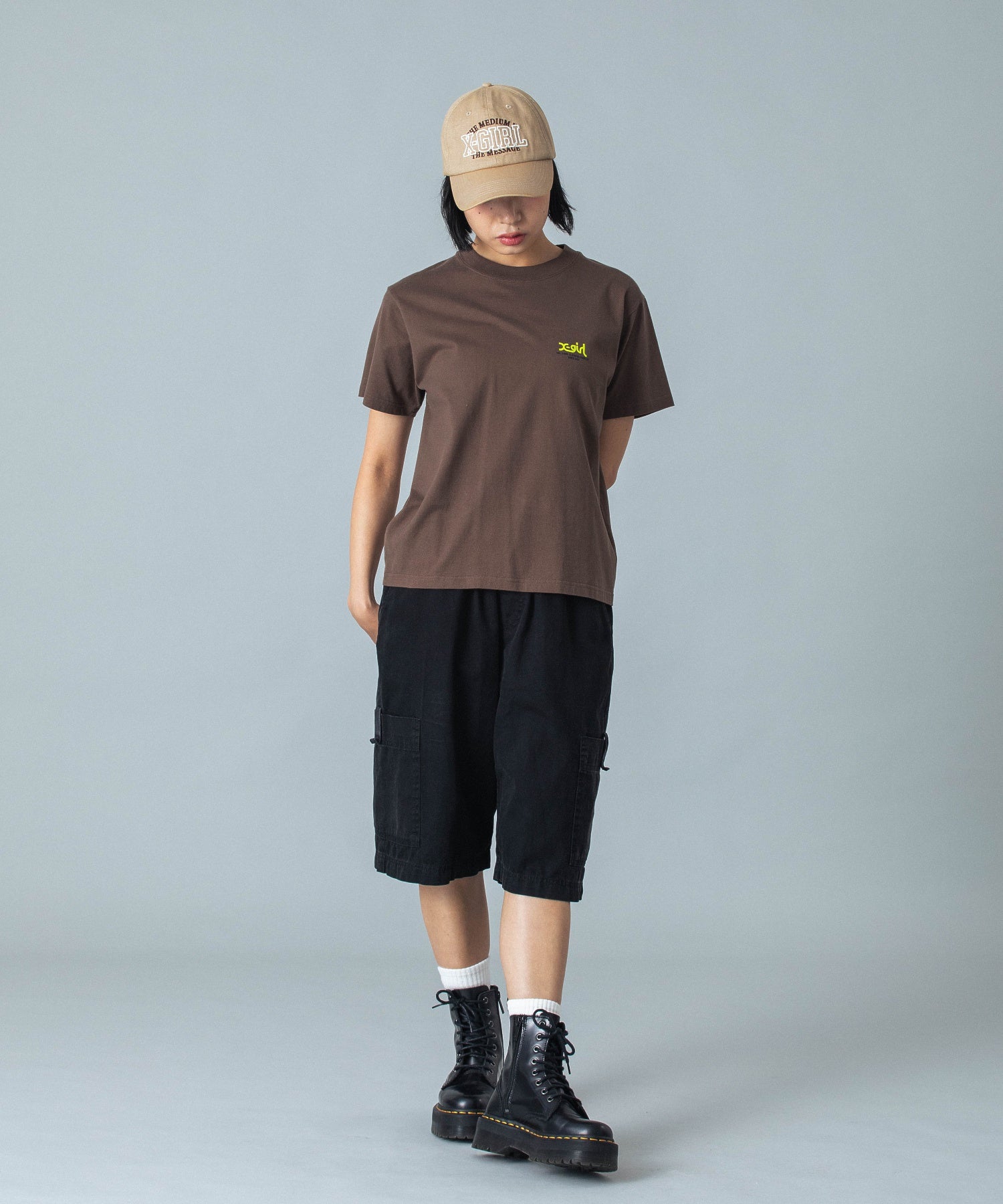 FADED FACE EASY HALF PANTS