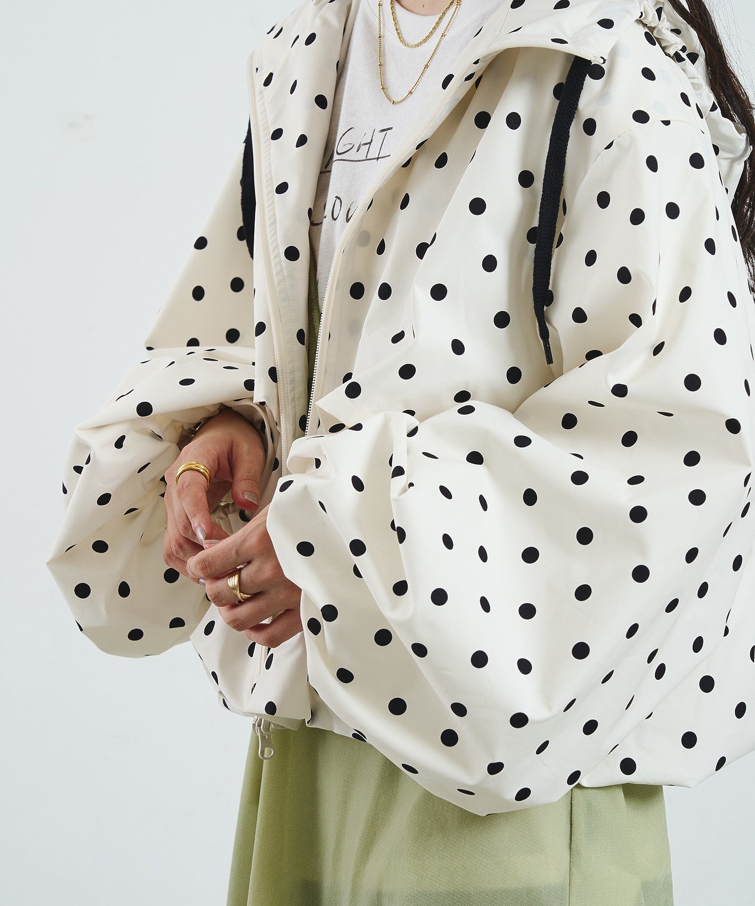 POLKA DOT PUFF BLOUSON