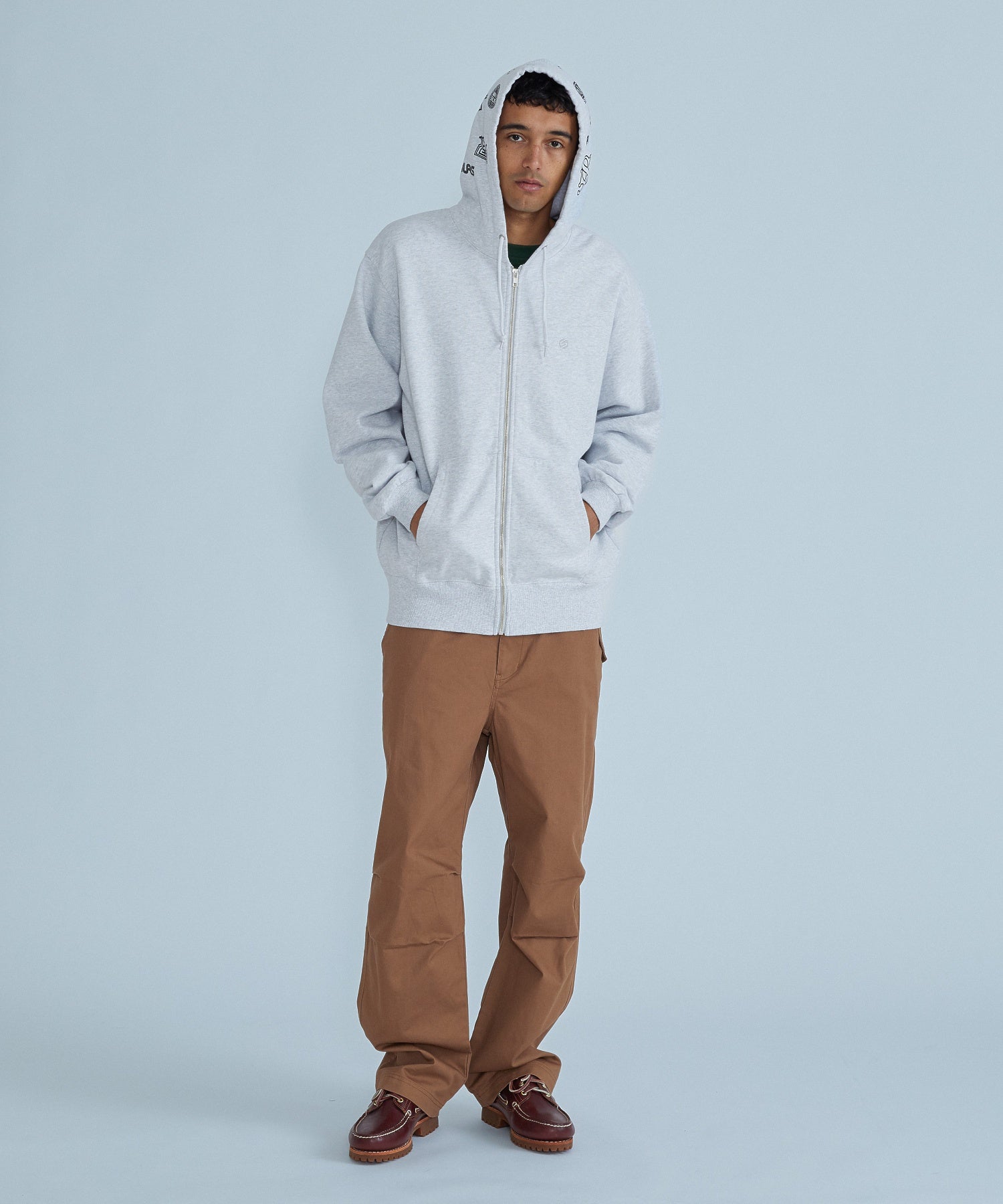 ARCHIVE MASHUP HOODED ZIP SWEATSHIRT