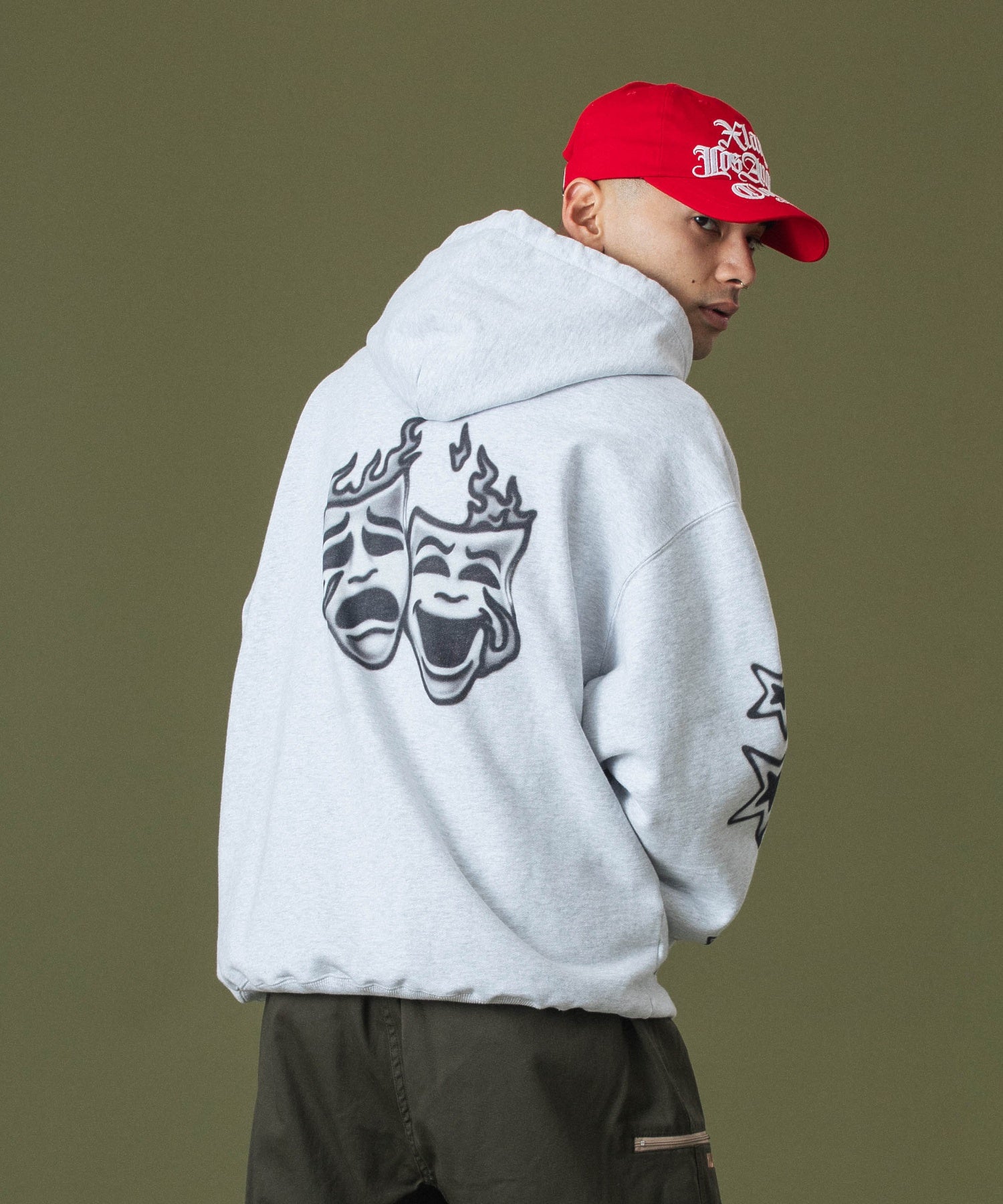 AIRBRUSH PULLOVER HOODED SWEATSHIRT