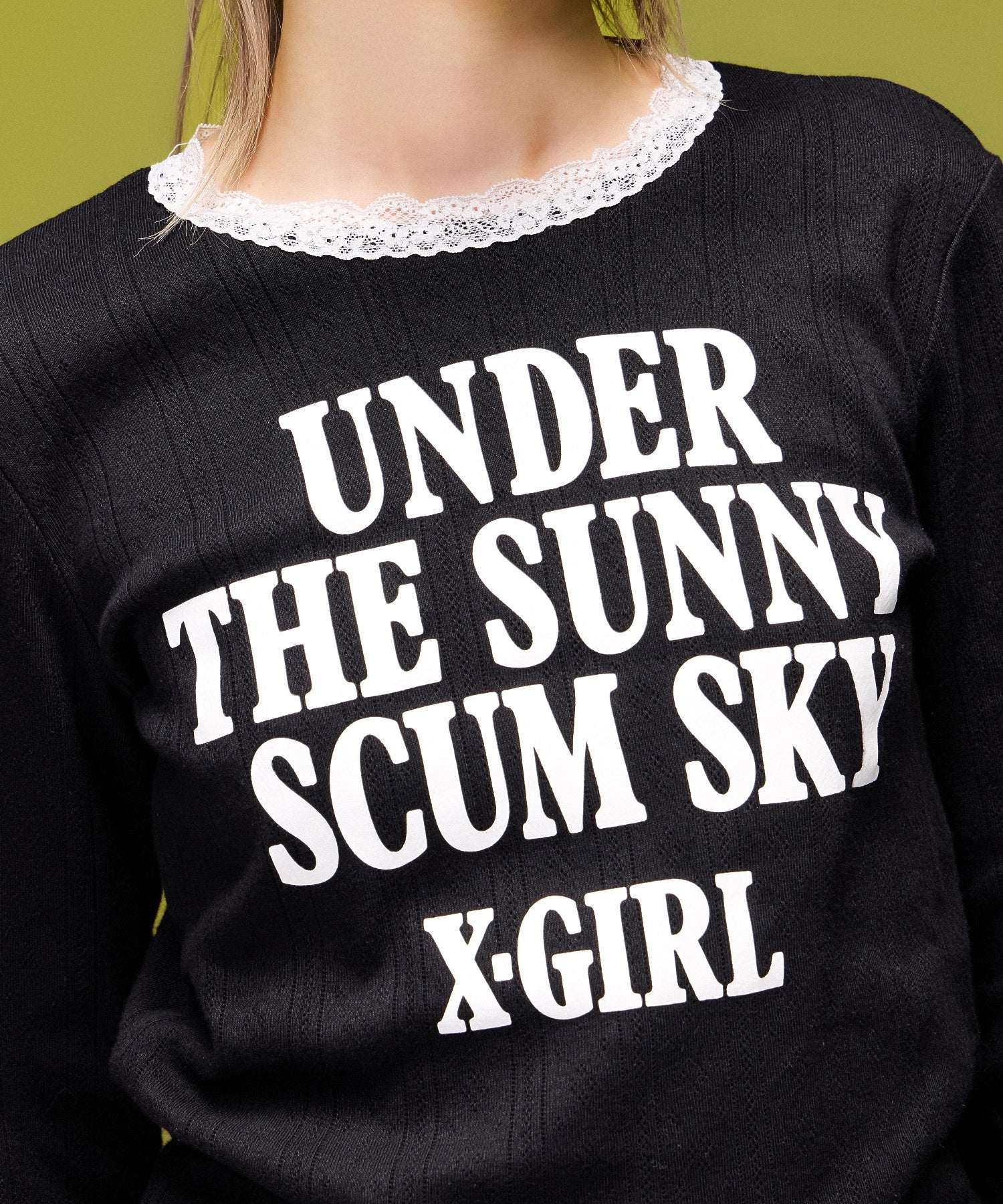 LACE TRIM L/S BABY TOP