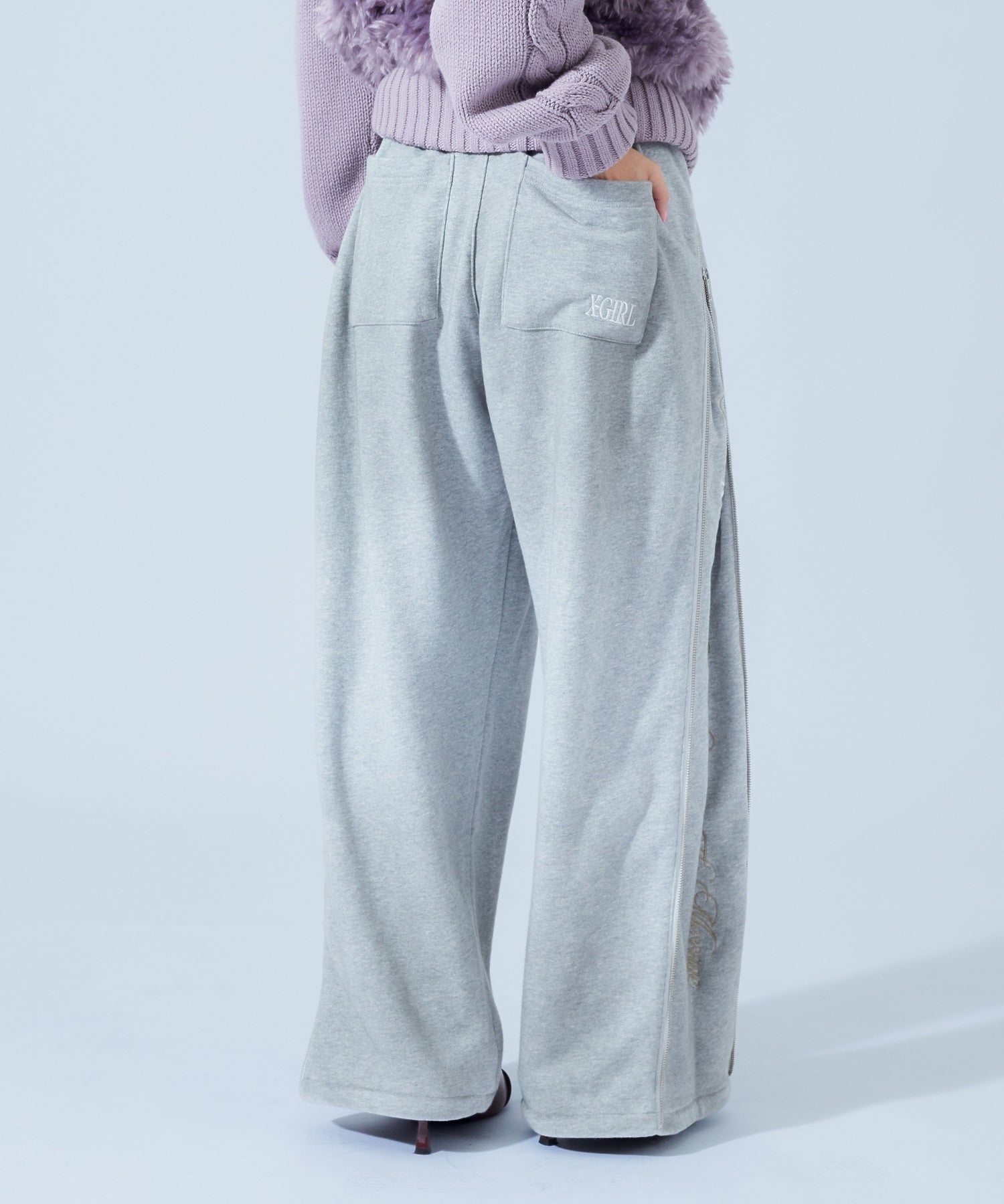 FADED SIDE ZIP SWEATPANTS