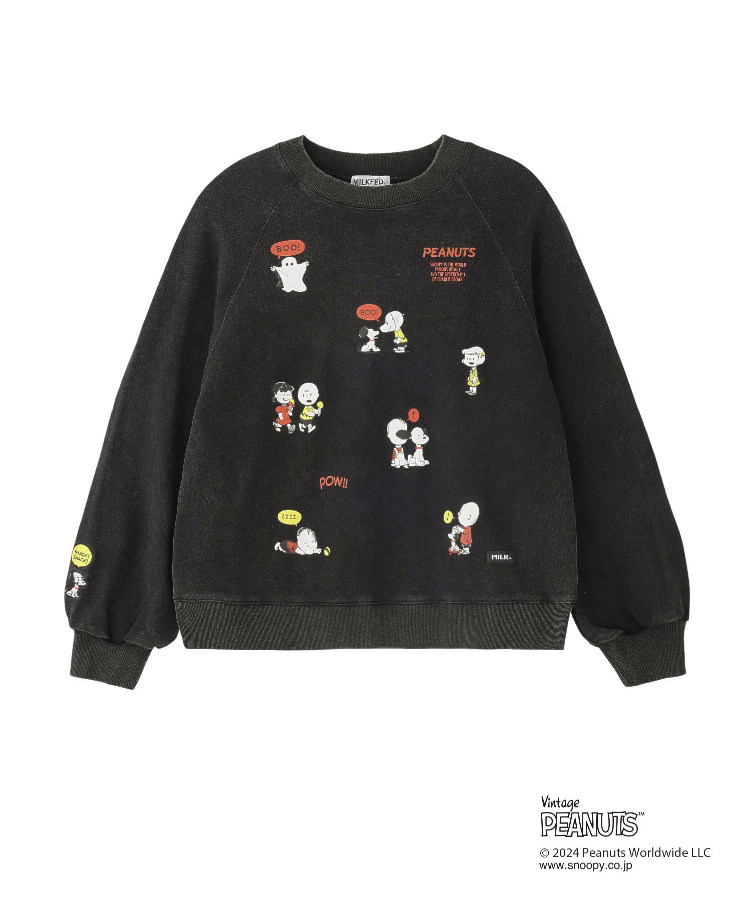 MILKFED.× PEANUTS 75th SWEAT TOP