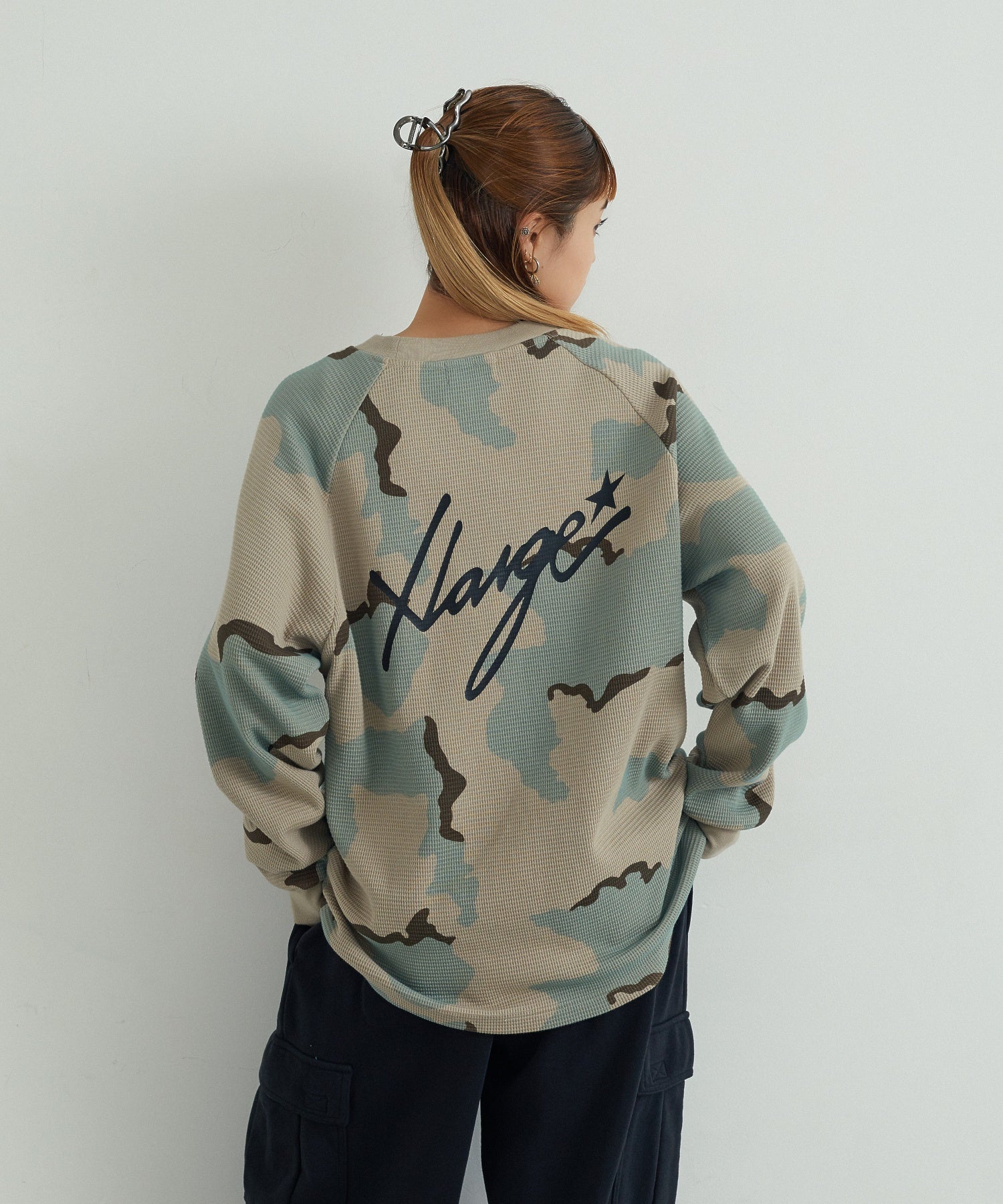 WAFFLE RAGLAN TOP