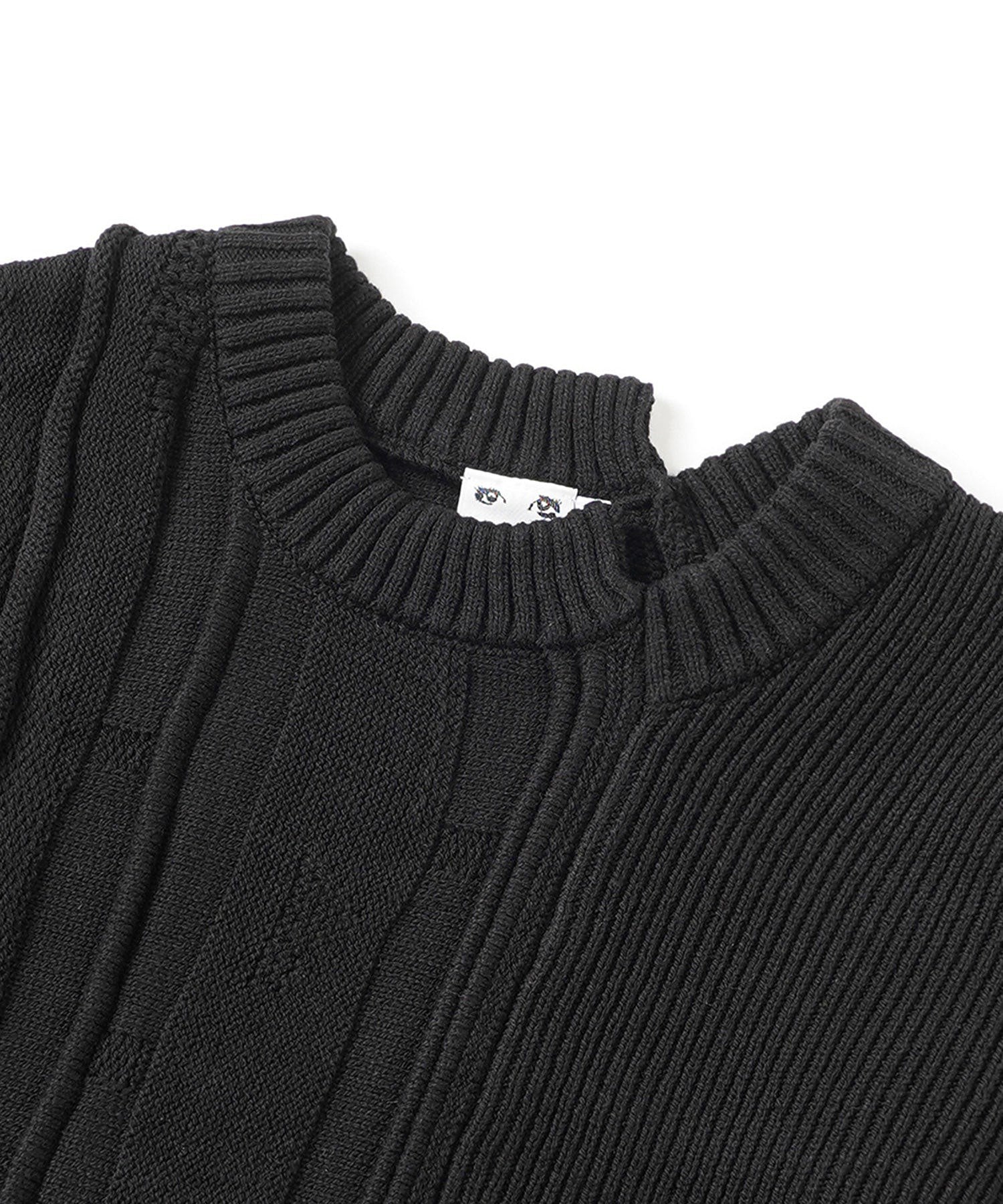 CONTRAST KNIT TOP X-girl