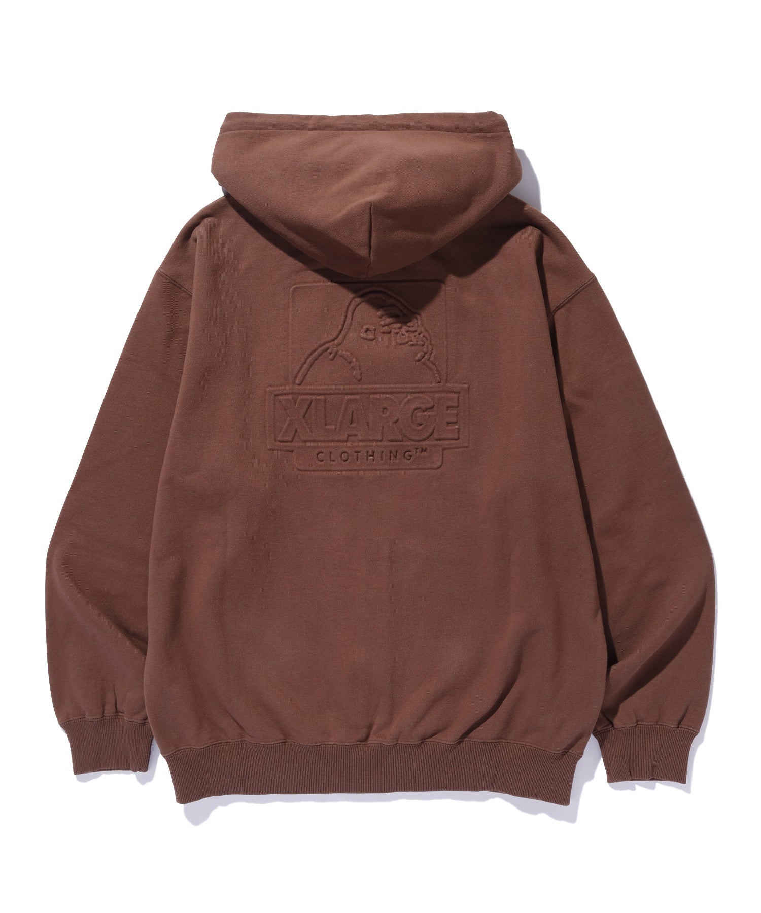 EMBOSSED OG BOX ZIP UP HOODED SWEATSHIRT