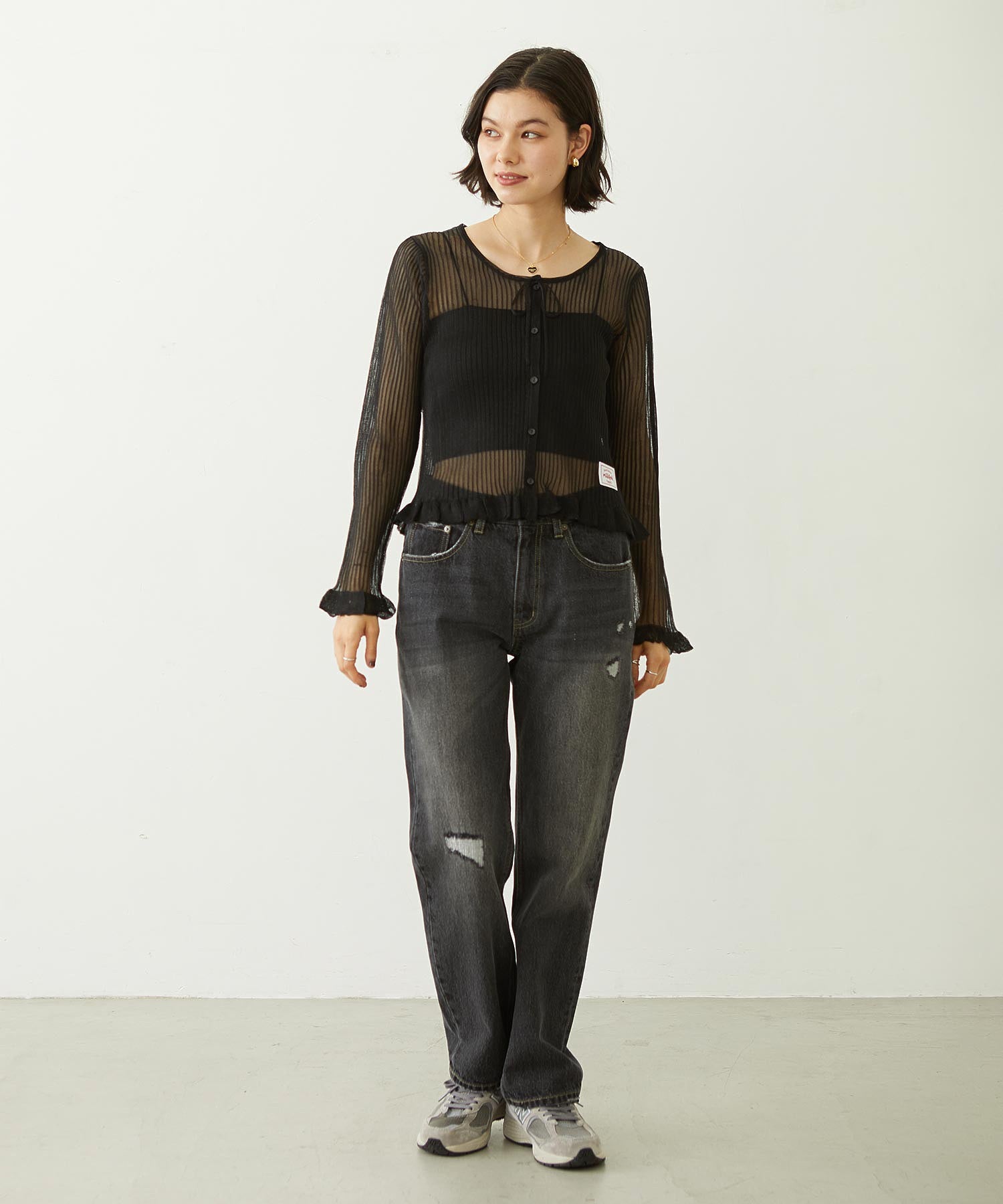 2-PIECE SHEER CARDIGAN