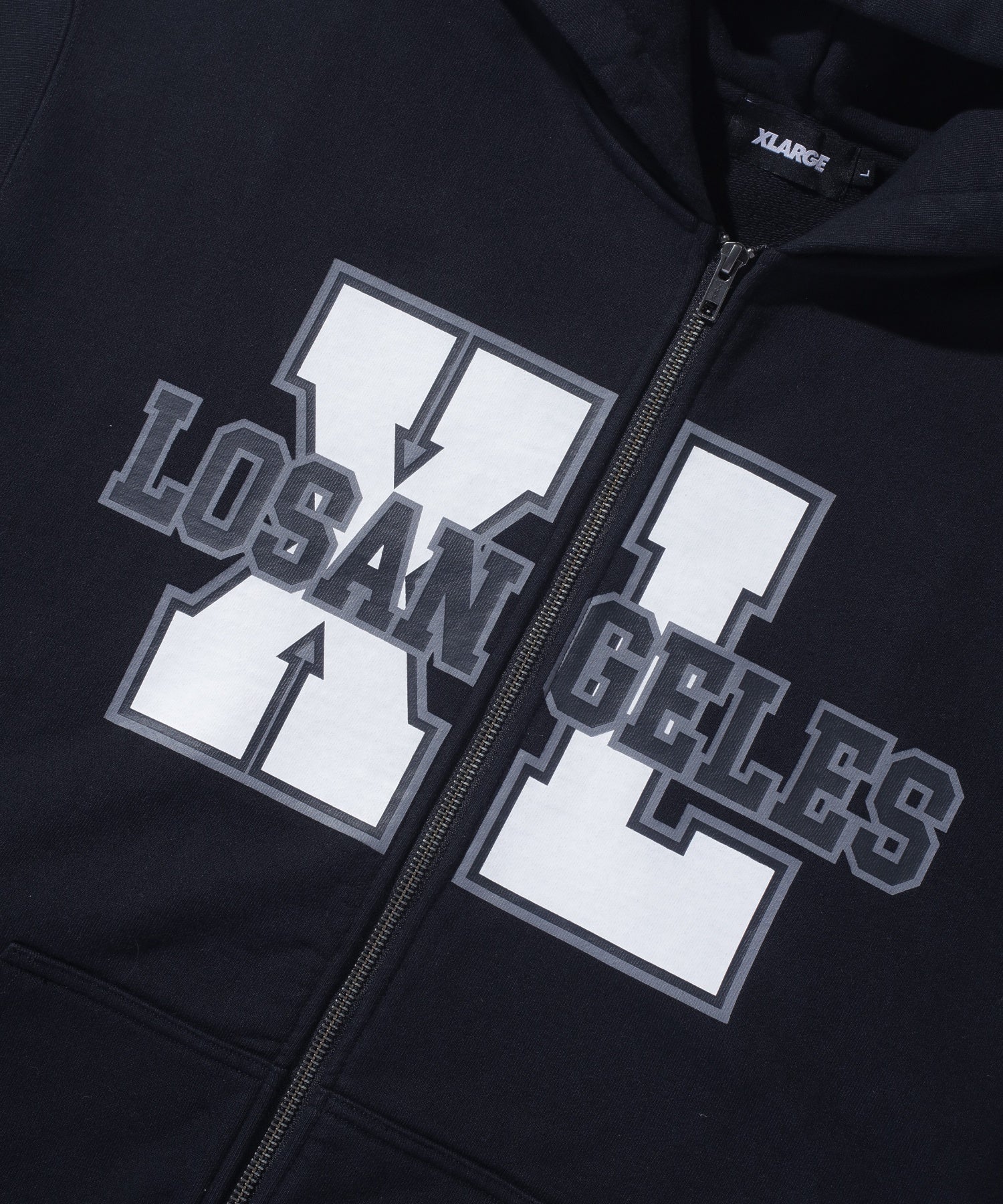 VARSITY ZIP HOODED SWEATSHIRT