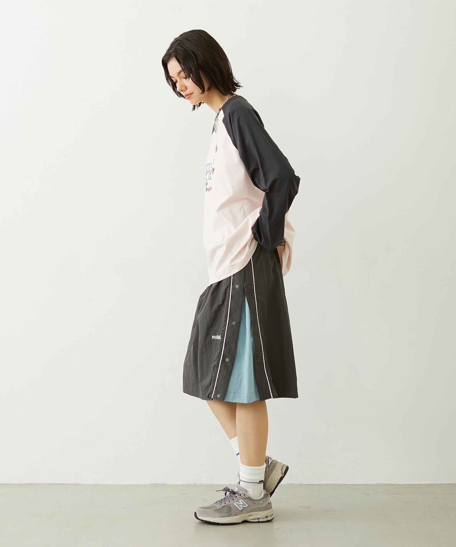 CUTOUT LOGO TRACK SKIRT