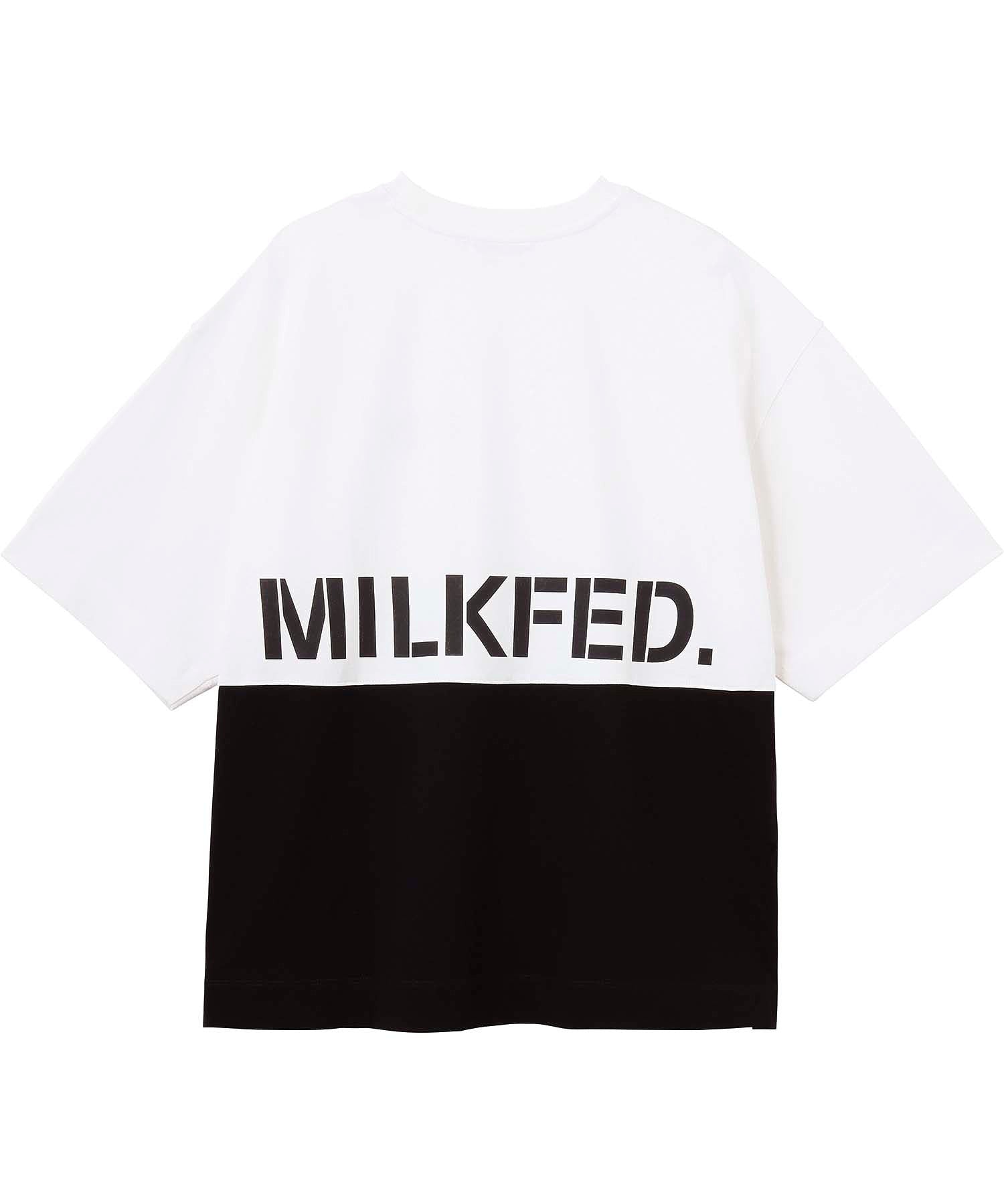 STENCIL LOGO PANELED S/S TOP MILKFED.