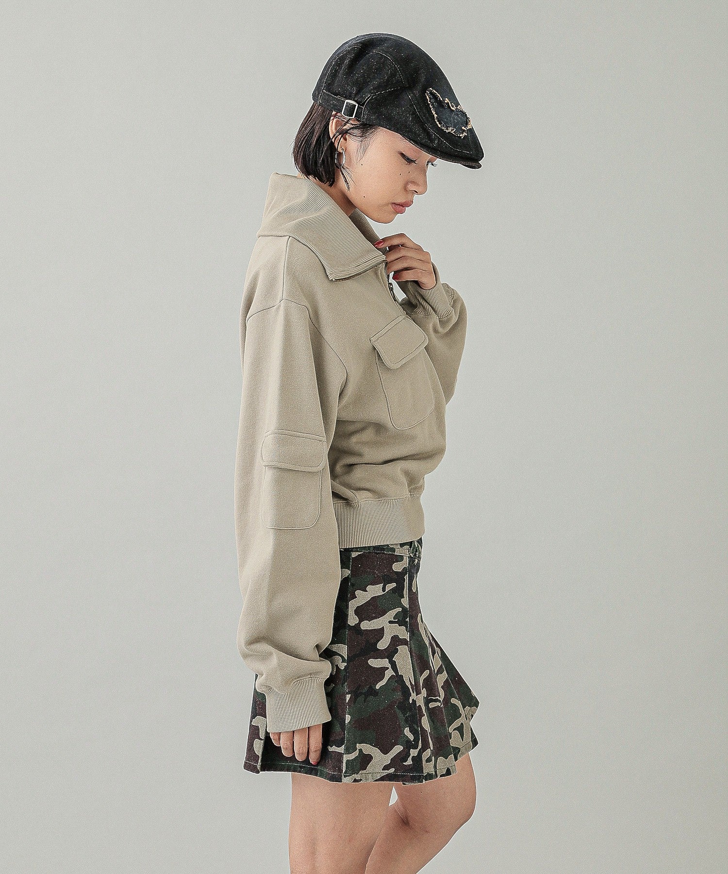 ZIP UP SWEAT JACKET