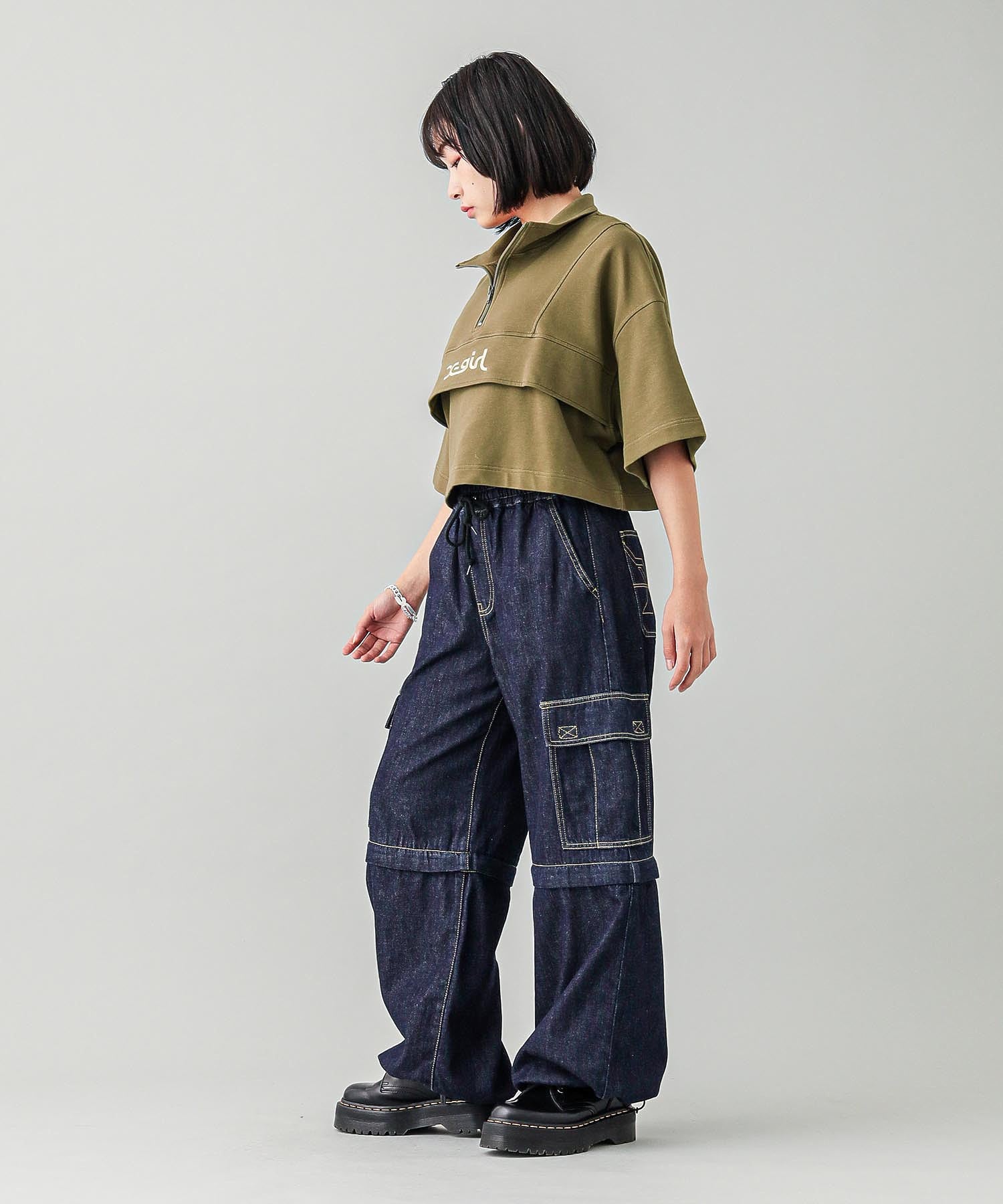 CROPPED ANORAK TOP