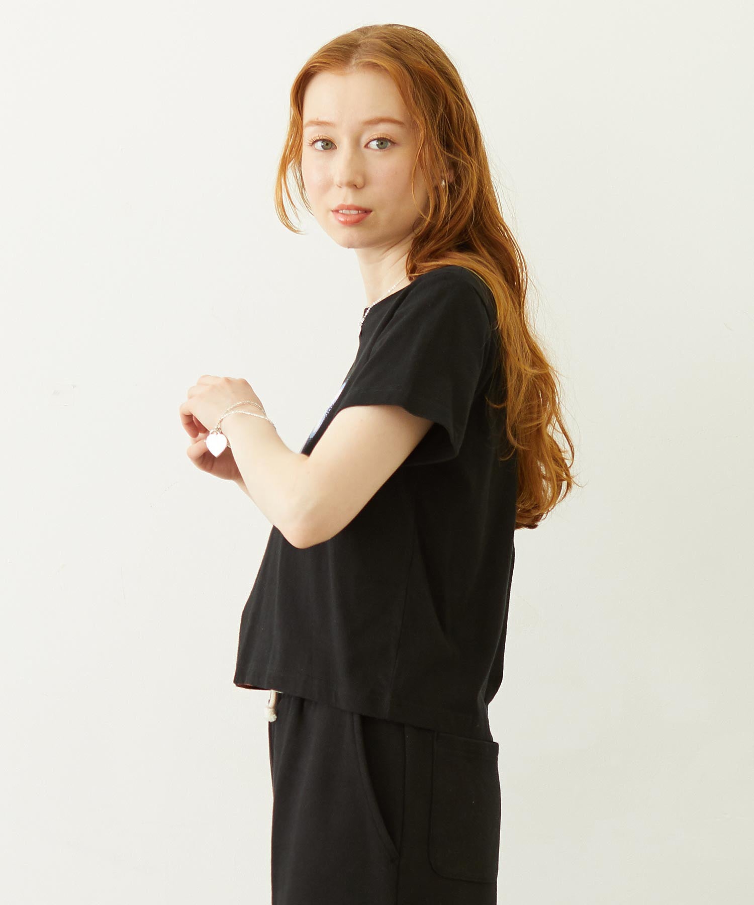 GLITTER HALFTONE LOGO COMPACT S/S TEE