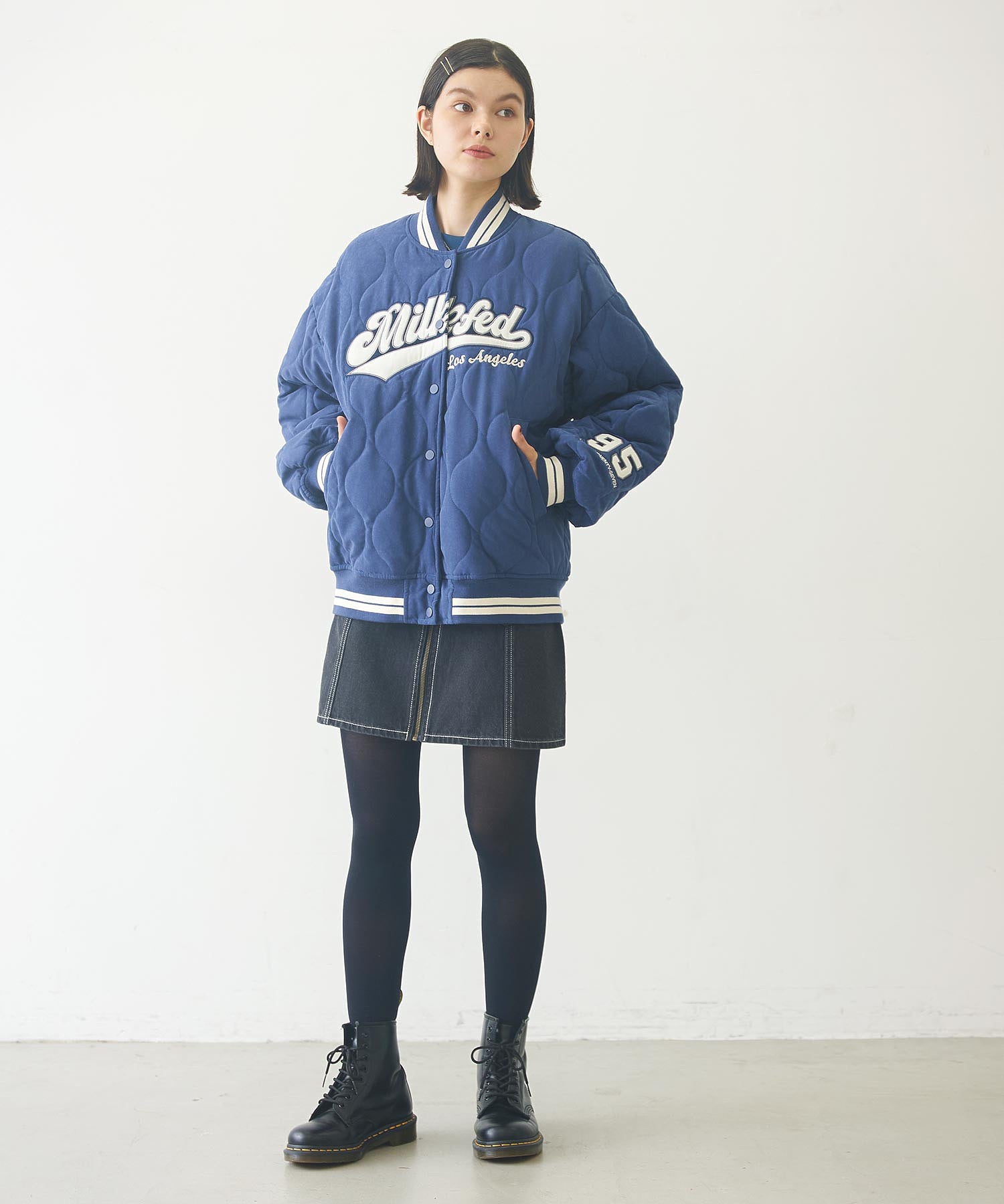 LOGO PATCH QUILTED JACKET