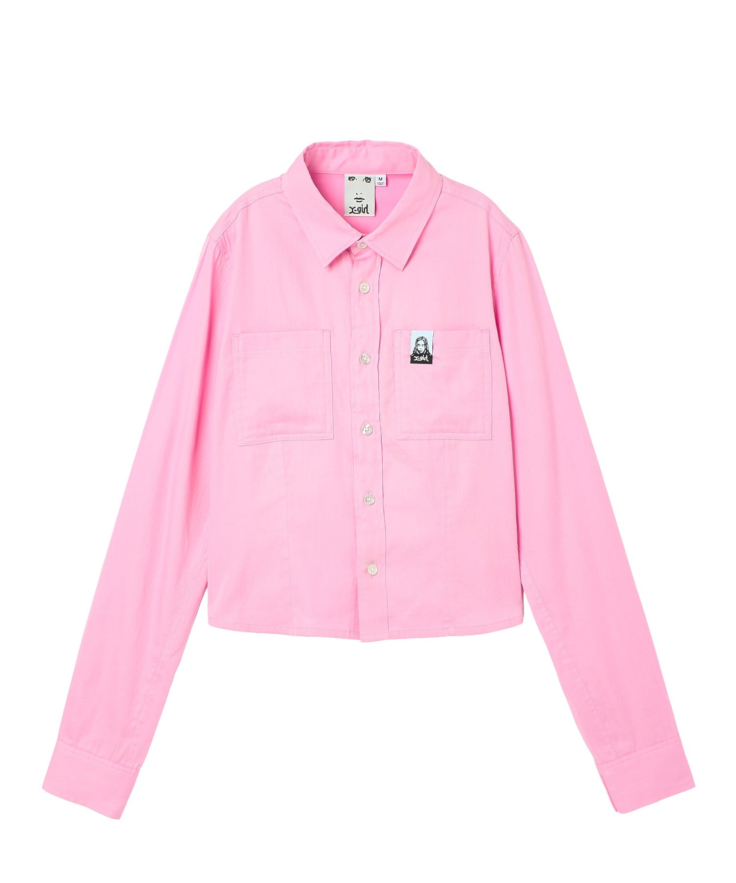 FACE LABEL L/S COMPACT SHIRT