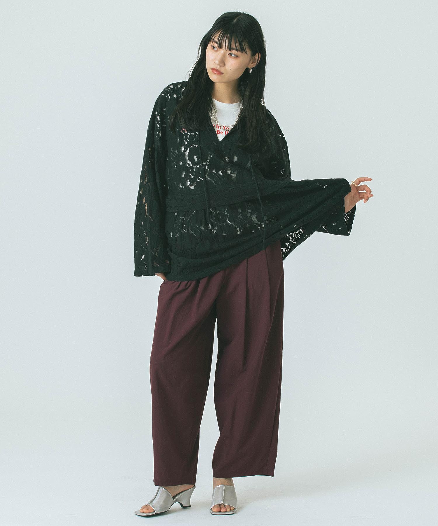 model:167cm 着用サイズ:ONE SIZE