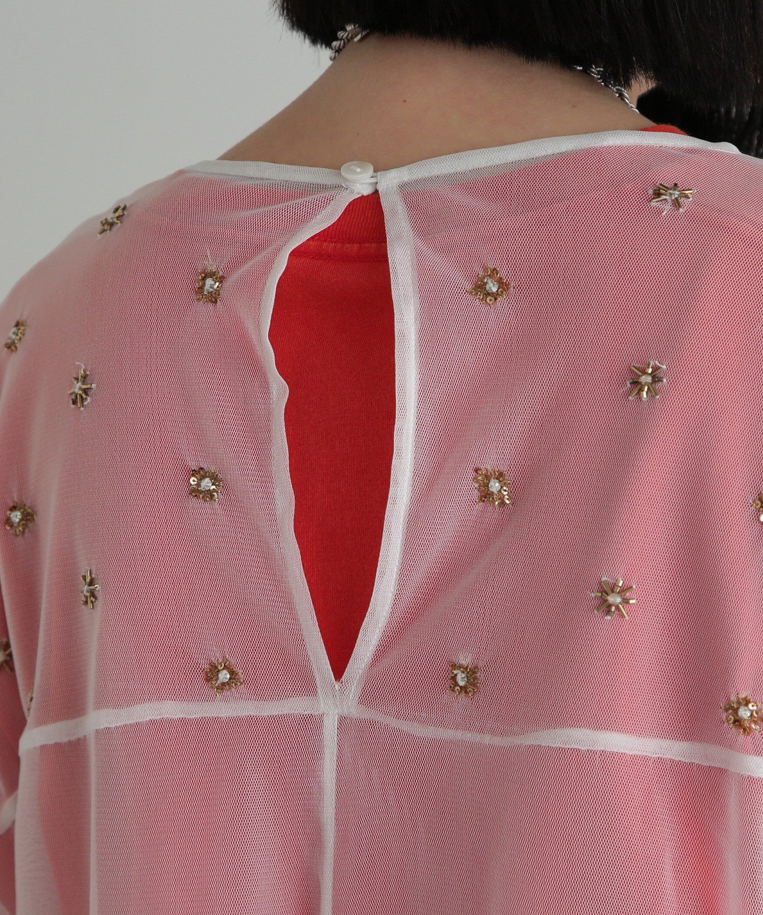 チュールシアーブラウス