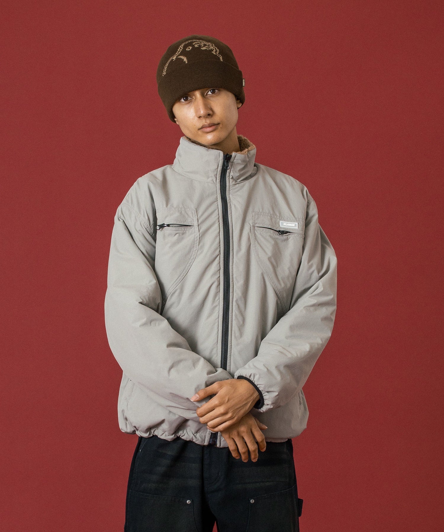 REVERSIBLE NYLON JACKET