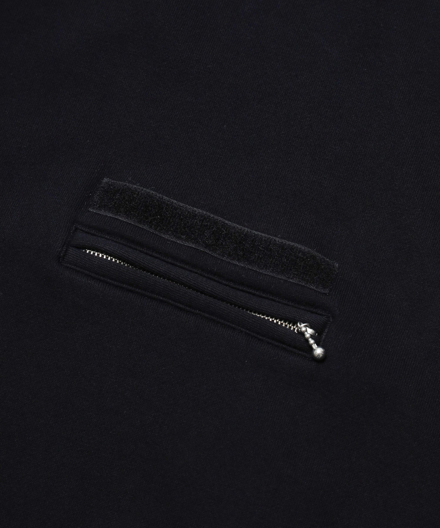 ZIP POCKET CREWNECK SWEATSHIRT