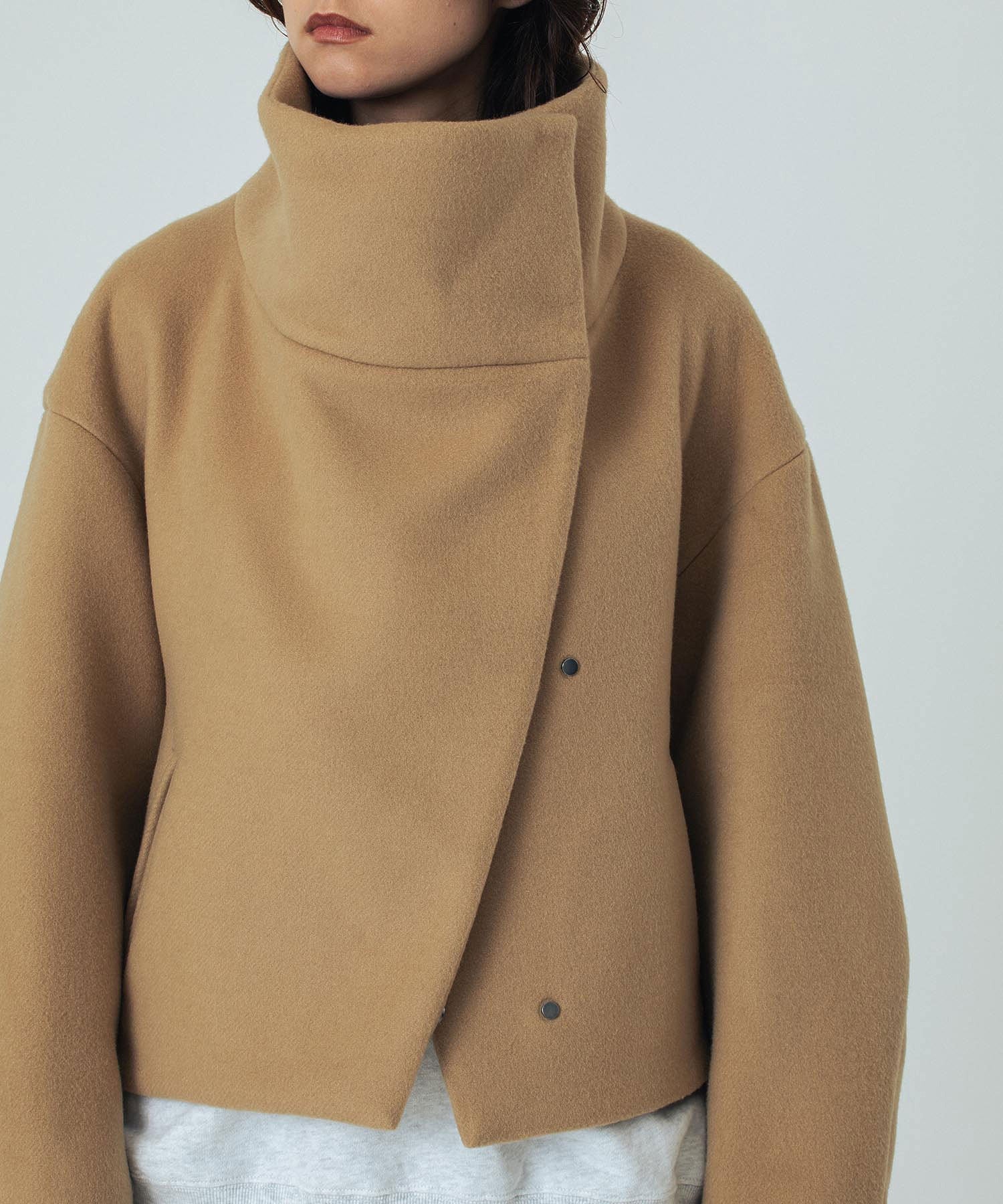 mici/BIG STAND COLLAR BLOUSON