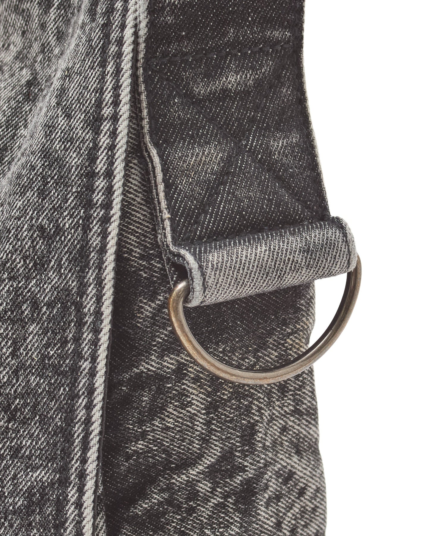 SCRIPT LOGO DENIM SHOULDER BAG