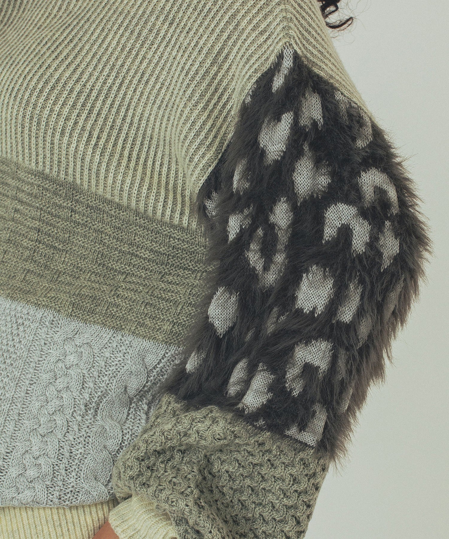 PATCHWORK KNIT TOP
