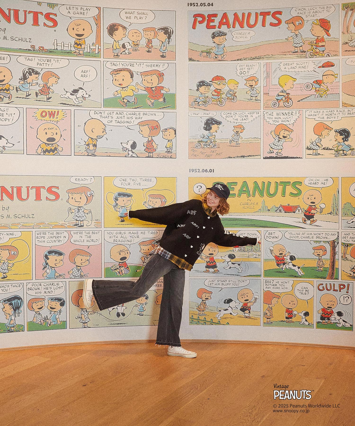 MILKFED. × PEANUTS KNIT CARDIGAN