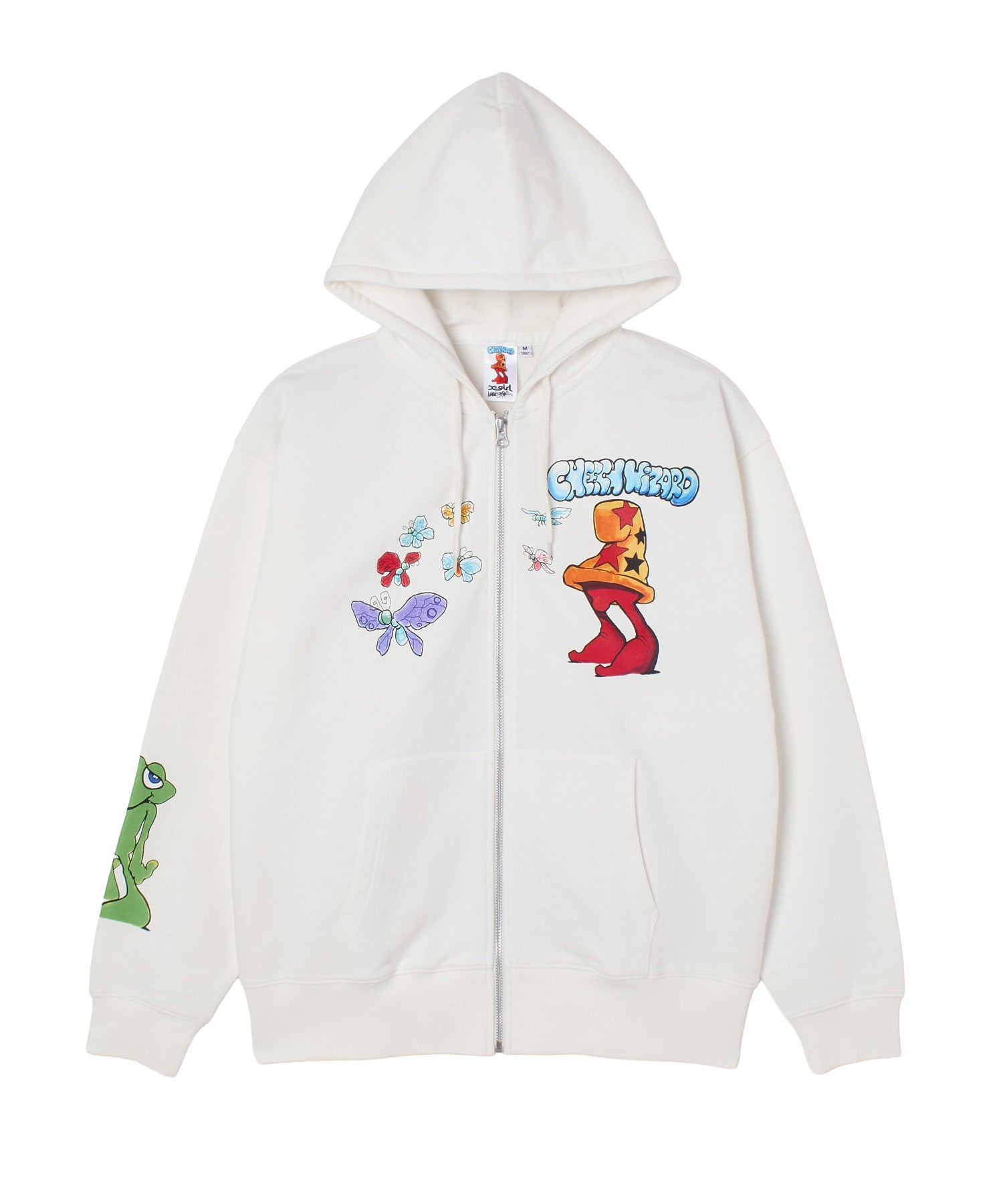X-girl × Mark Bode ZIP UP SWEAT HOODIE