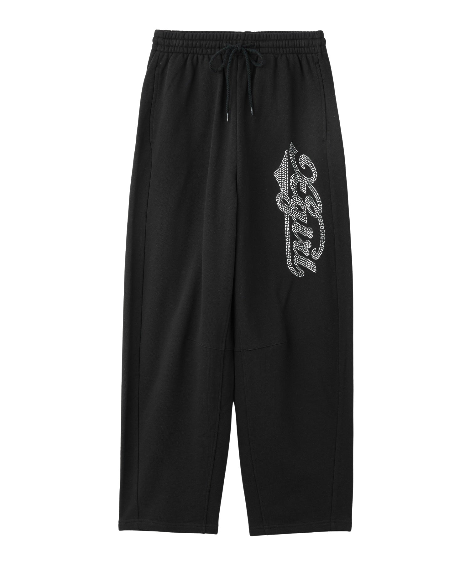 RHINESTONE CURSIVE LOGO SWEAT PANTS