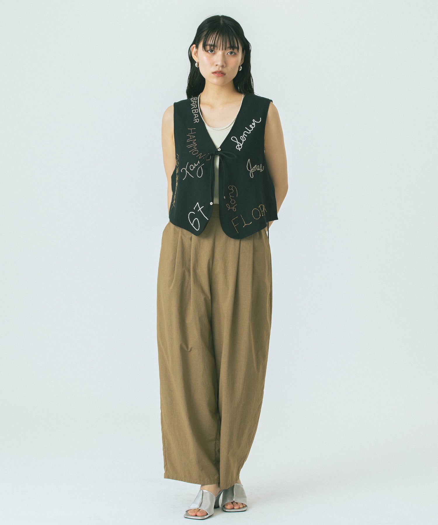 BEADS EMBROIDERY VEST
