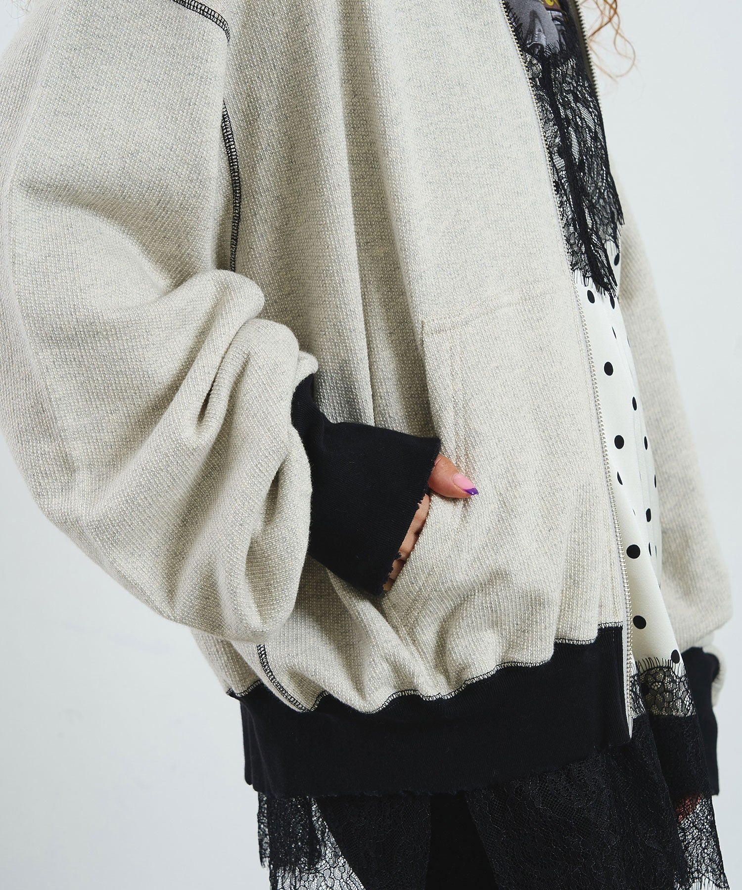 CREOLME/FULL ZIP HOODIE