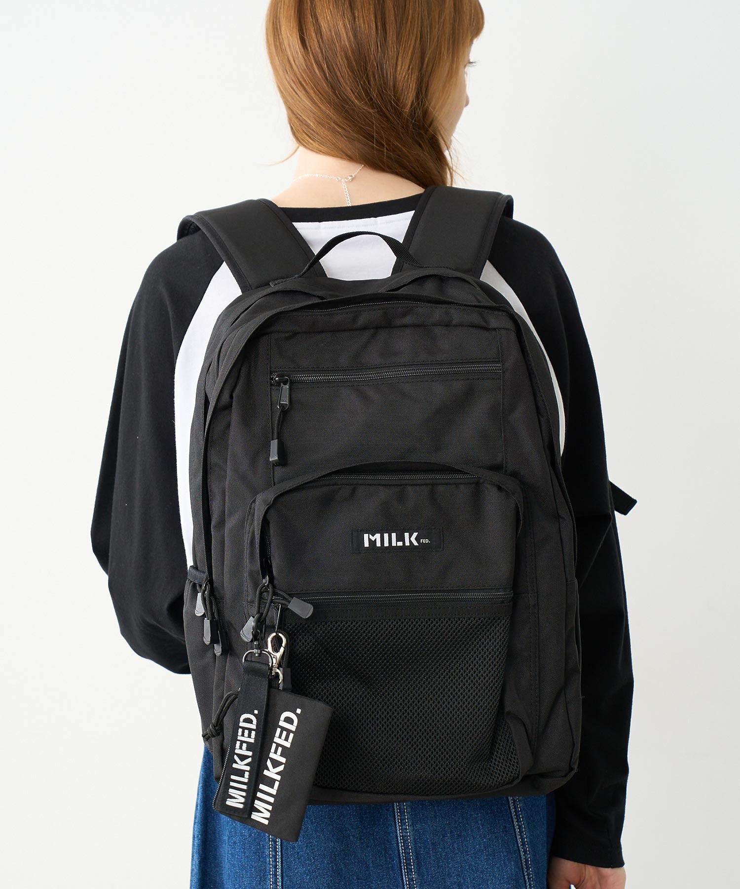 【定番】W ZIP BACKPACK MILKFED.