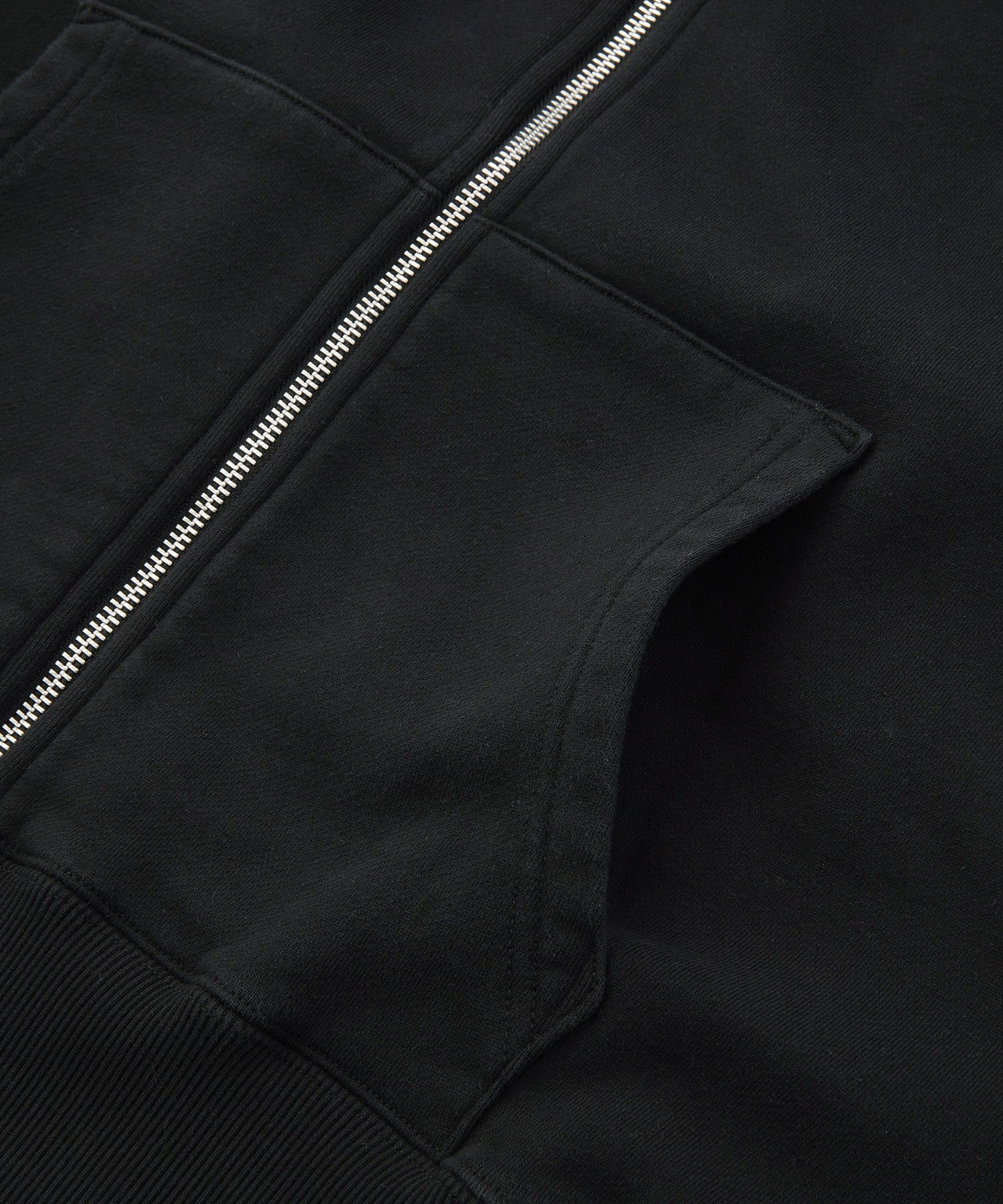 DISTRESSED CIRCLE LOGO ZIP UP SWEAT VEST