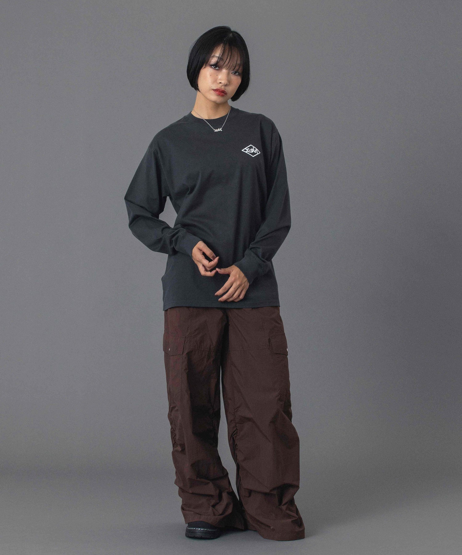 VOLUME HEM LOOSE EASY PANTS
