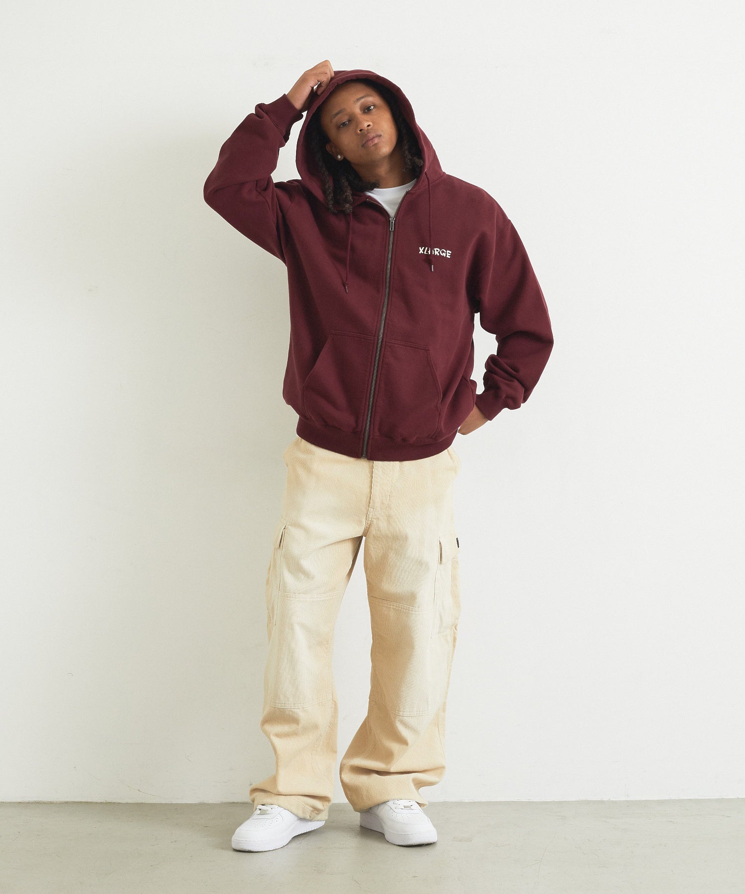 DRAWING OG ZIP HOODED SWEATSHIRT