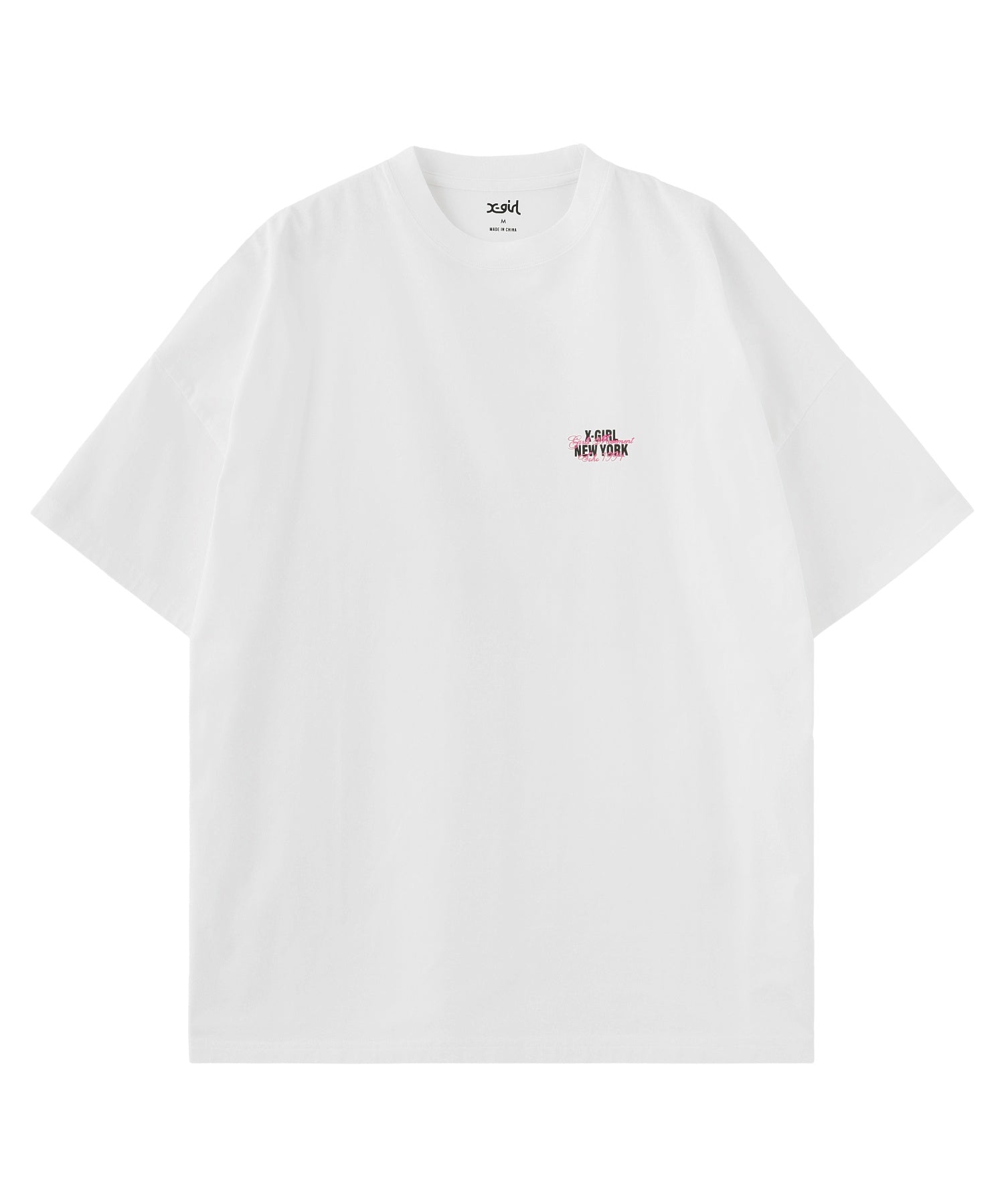 FACE AND SCRIPT MIX LOGO S/S BIG TEE DRESS