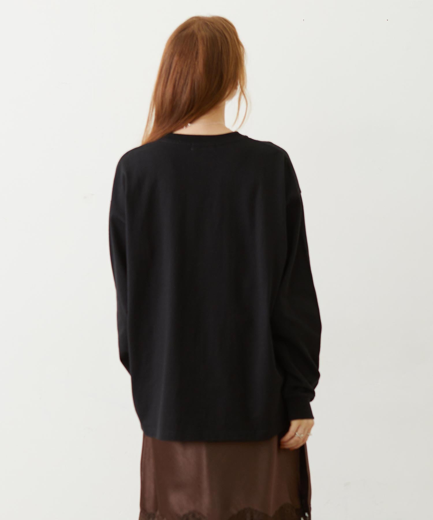 HEART FOIL PRINT L/S TEE