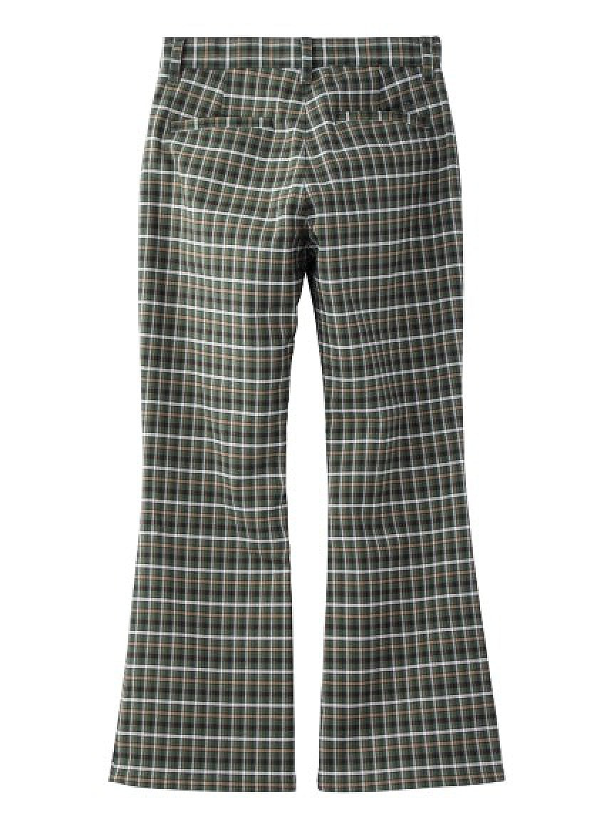 CLASSIC COLOR PLAID FLARE PANTS X-girl