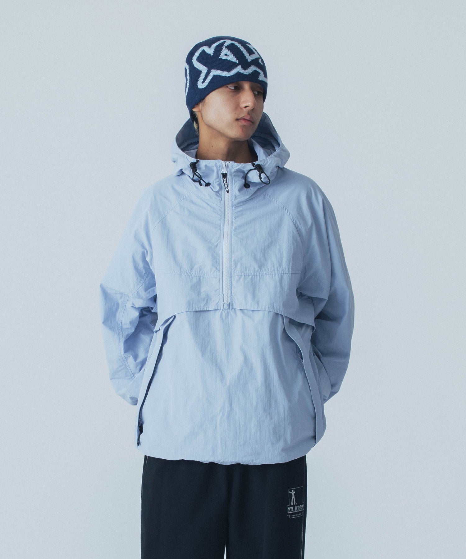 PULLOVER HOODED RAGLAN JACKET