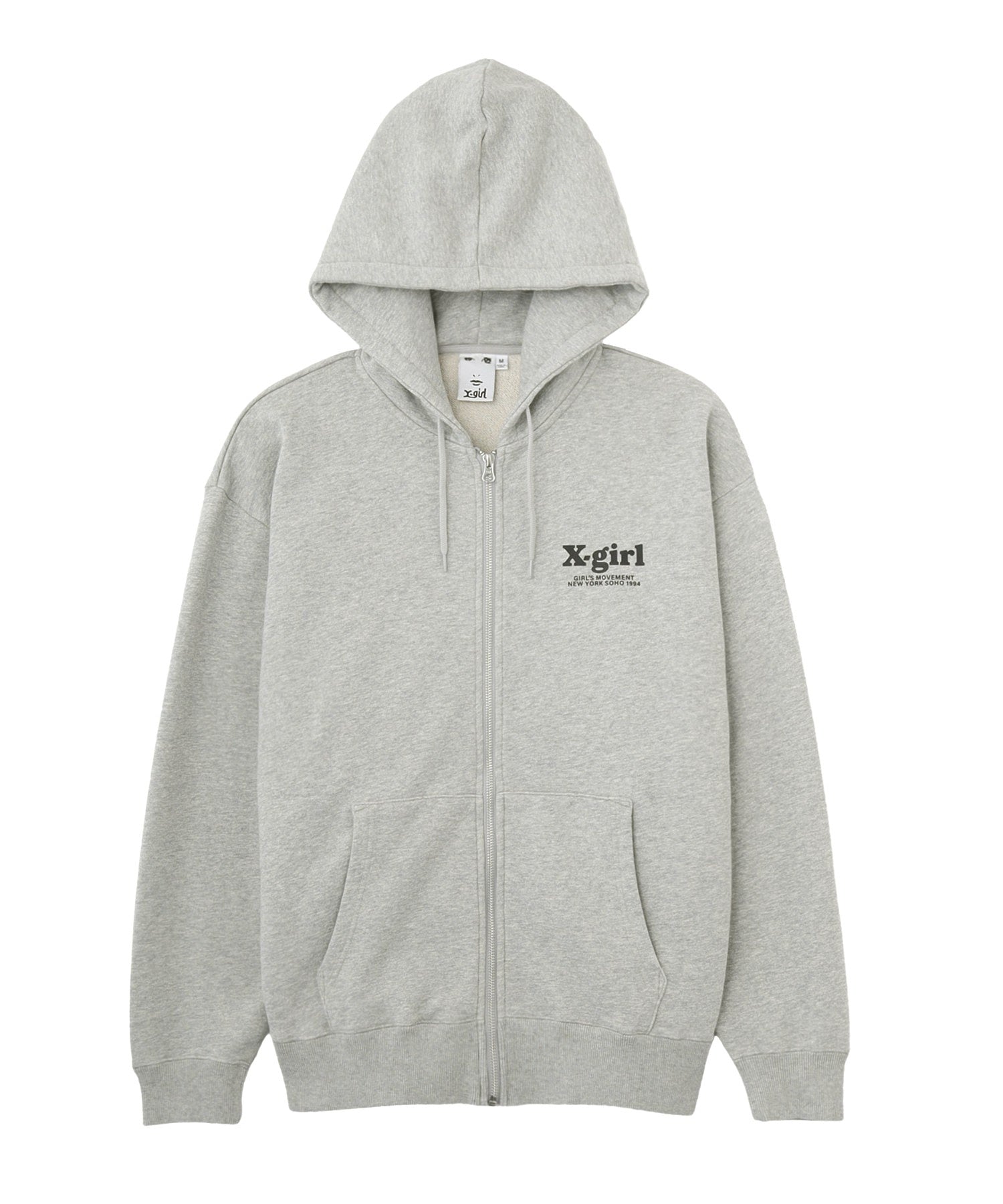 THREE LAYER LOGO ZIP UP SWEAT HOODIE