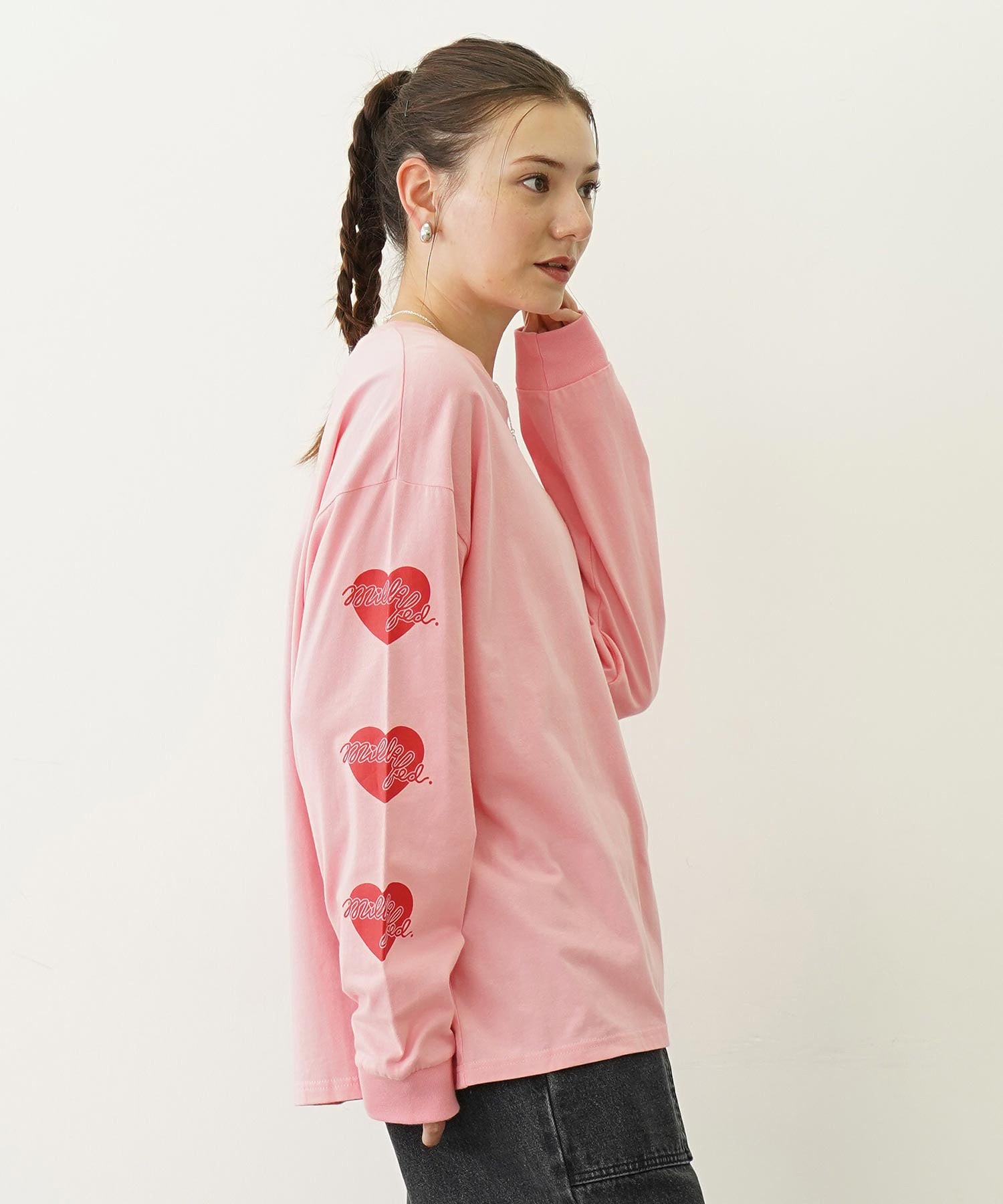 HEART AND PHONE WIDE L/S TEE